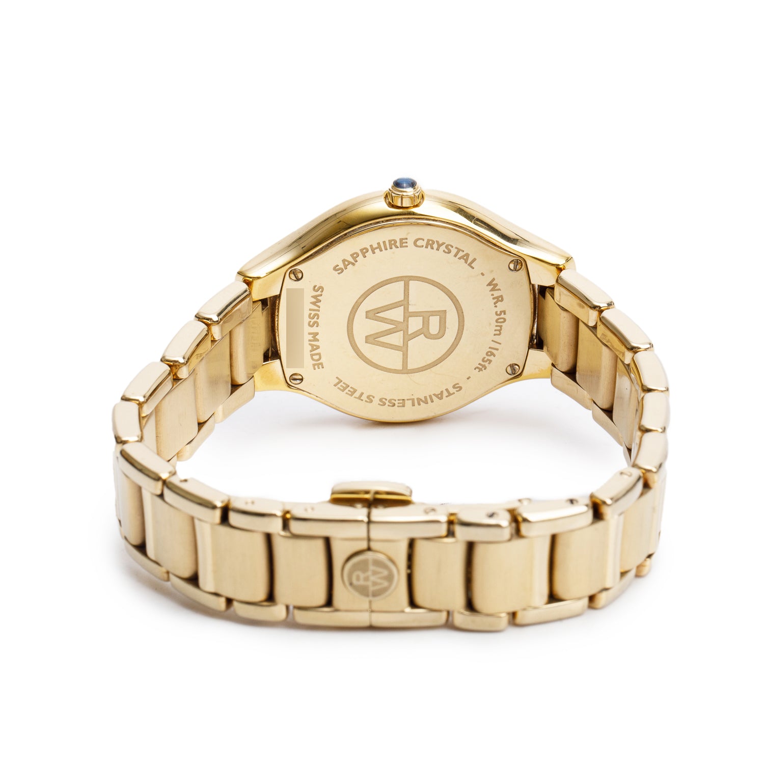 Raymond Weil Gold Plated Stainless Steel 32 MM Noemia Quartz Watch Mother of Pearl Diamond Dial 5132 w/ Box & Papers