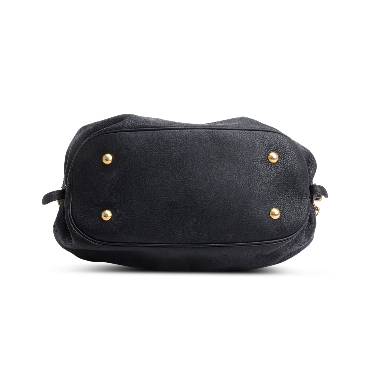 Louis Vuitton Black Mahina Leather L Hobo
