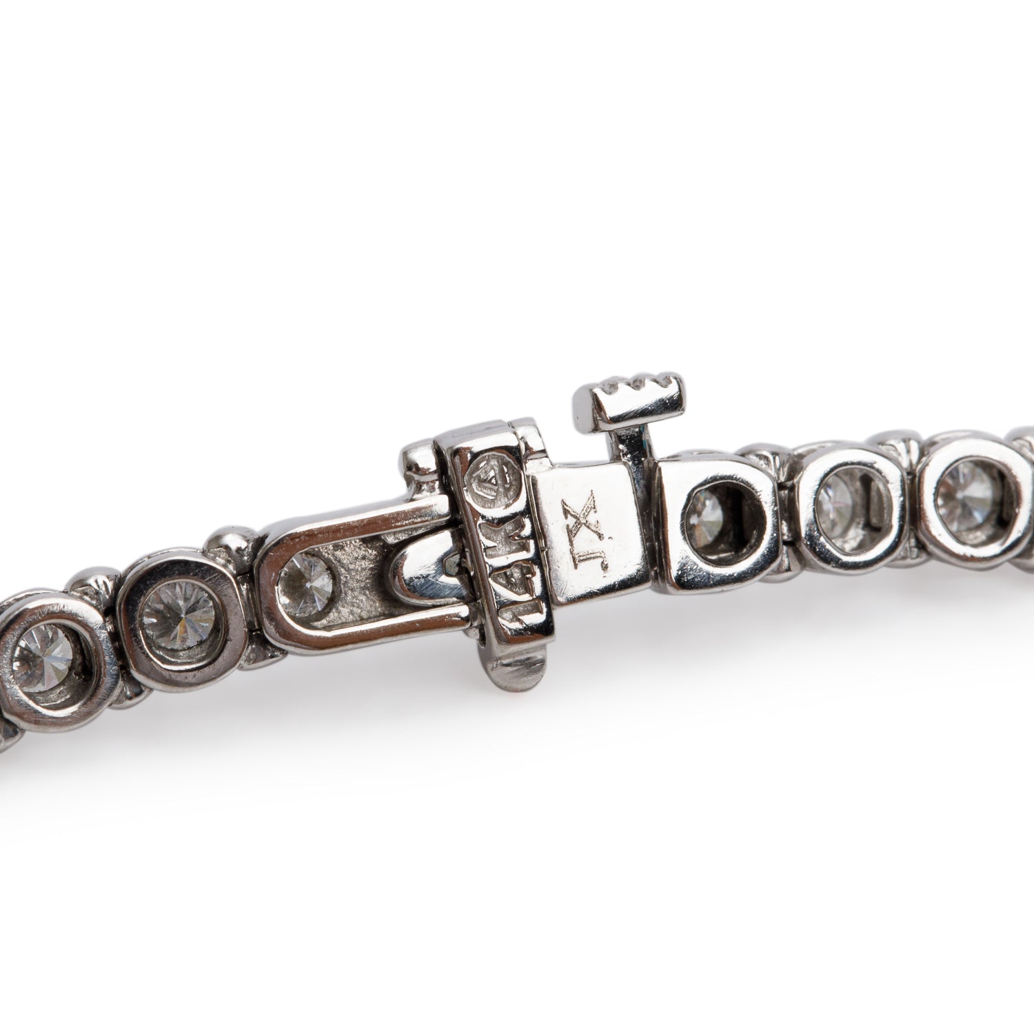 14k White Gold 2.89 tcw. Diamond Tennis Bracelet