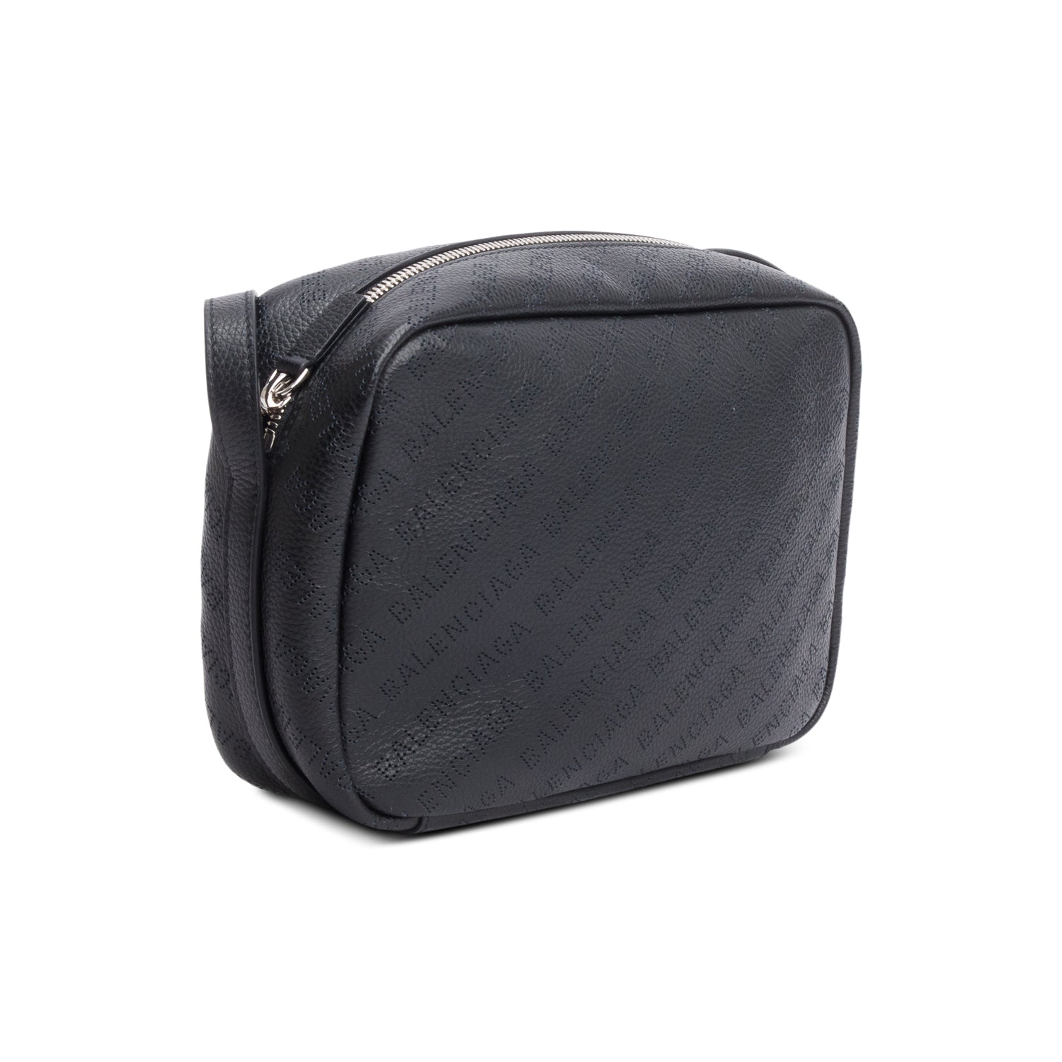 Balenciaga Black Leather Logo Everyday Small Camera Bag