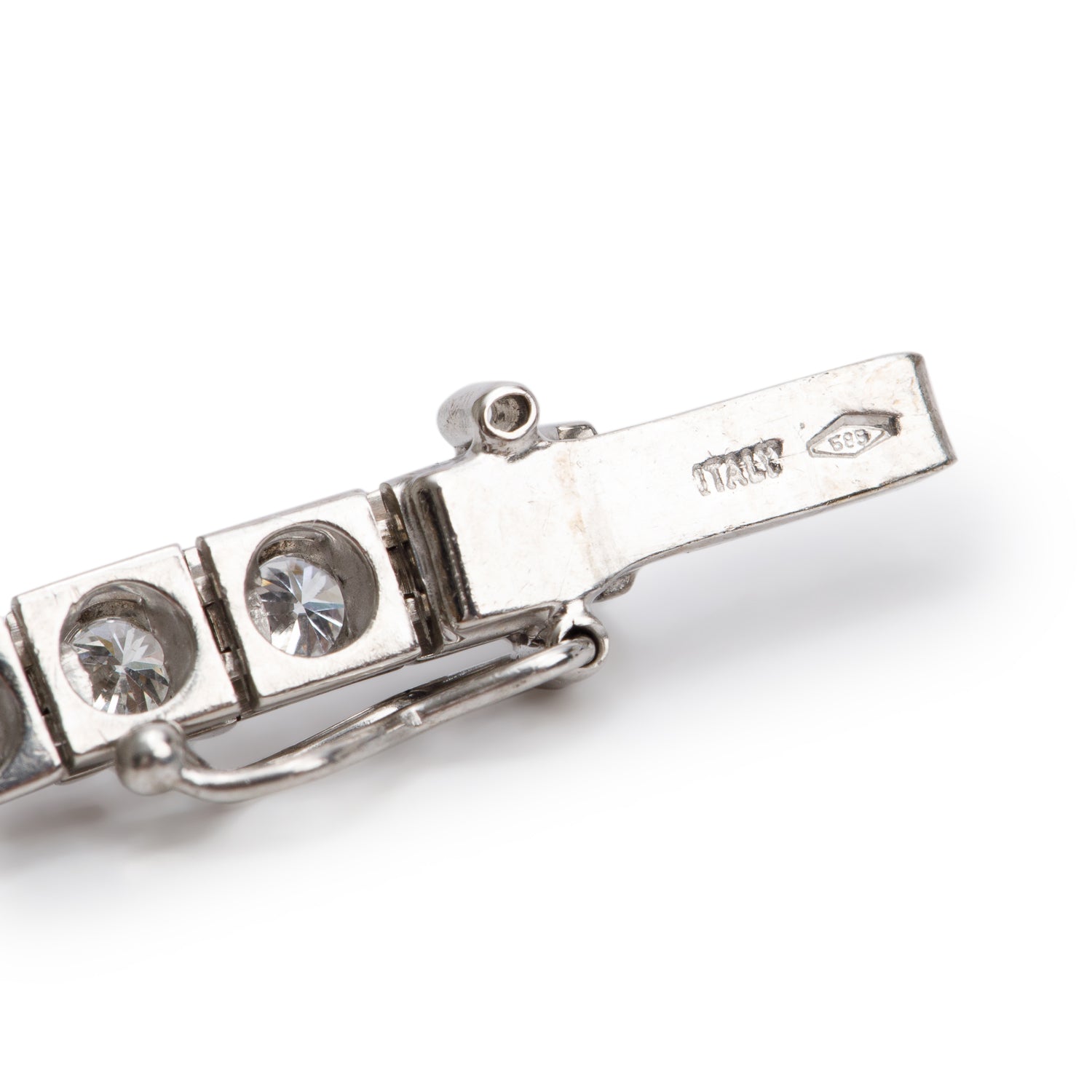 14k White Gold 4.08 tcw. Diamond Tennis Bracelet