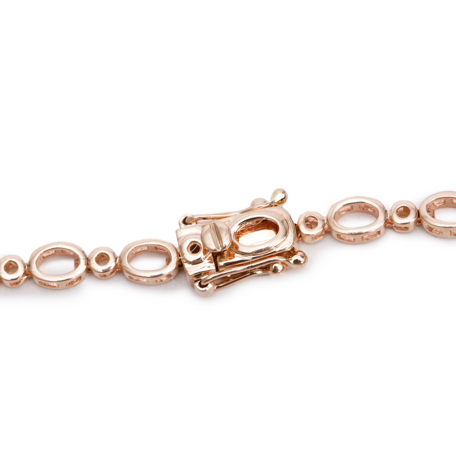 14k Rose Gold Ruby & Diamond Necklace