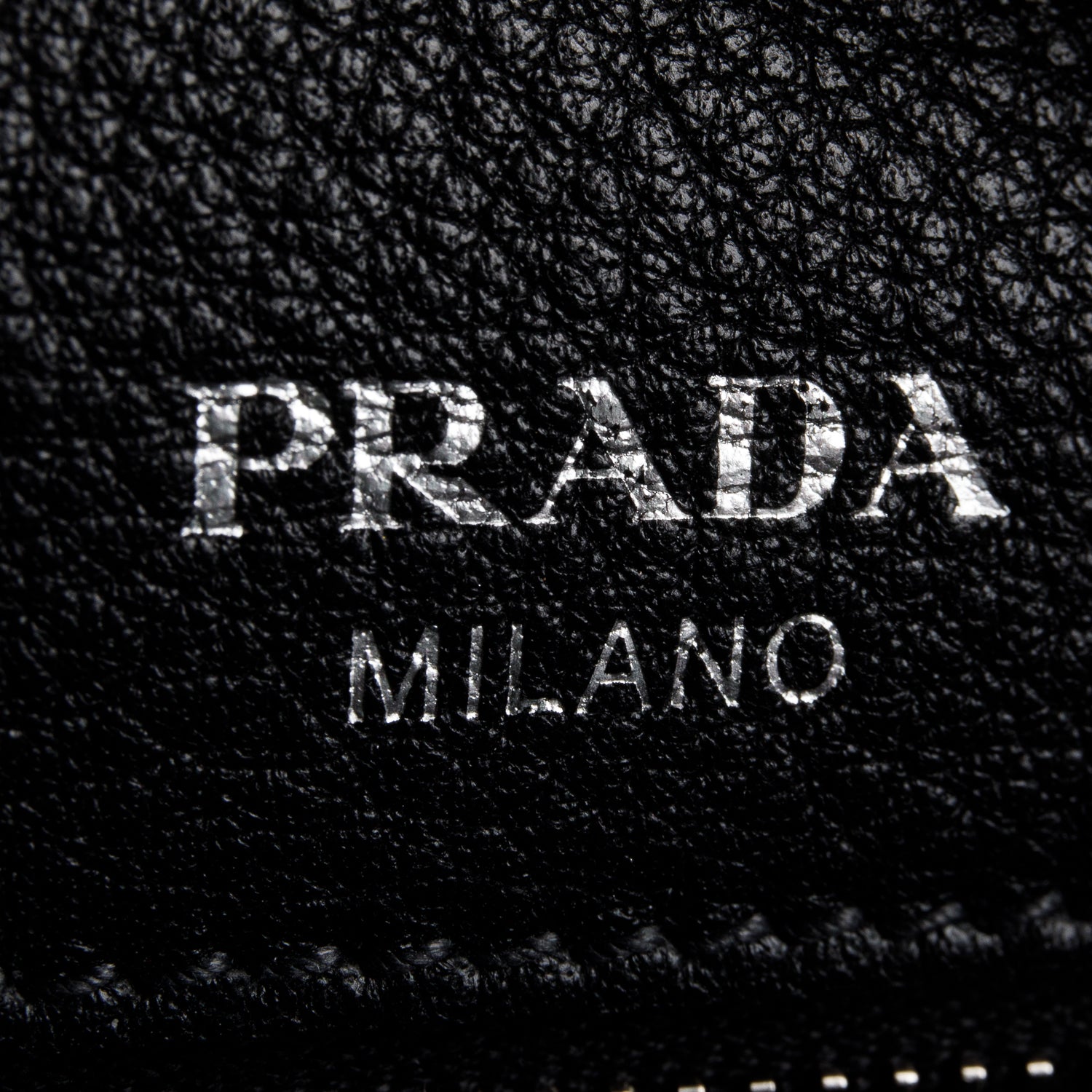 Prada Black Vitello Phenix Leather Convertible Bowling Bag/ Strap & Authenticity Card