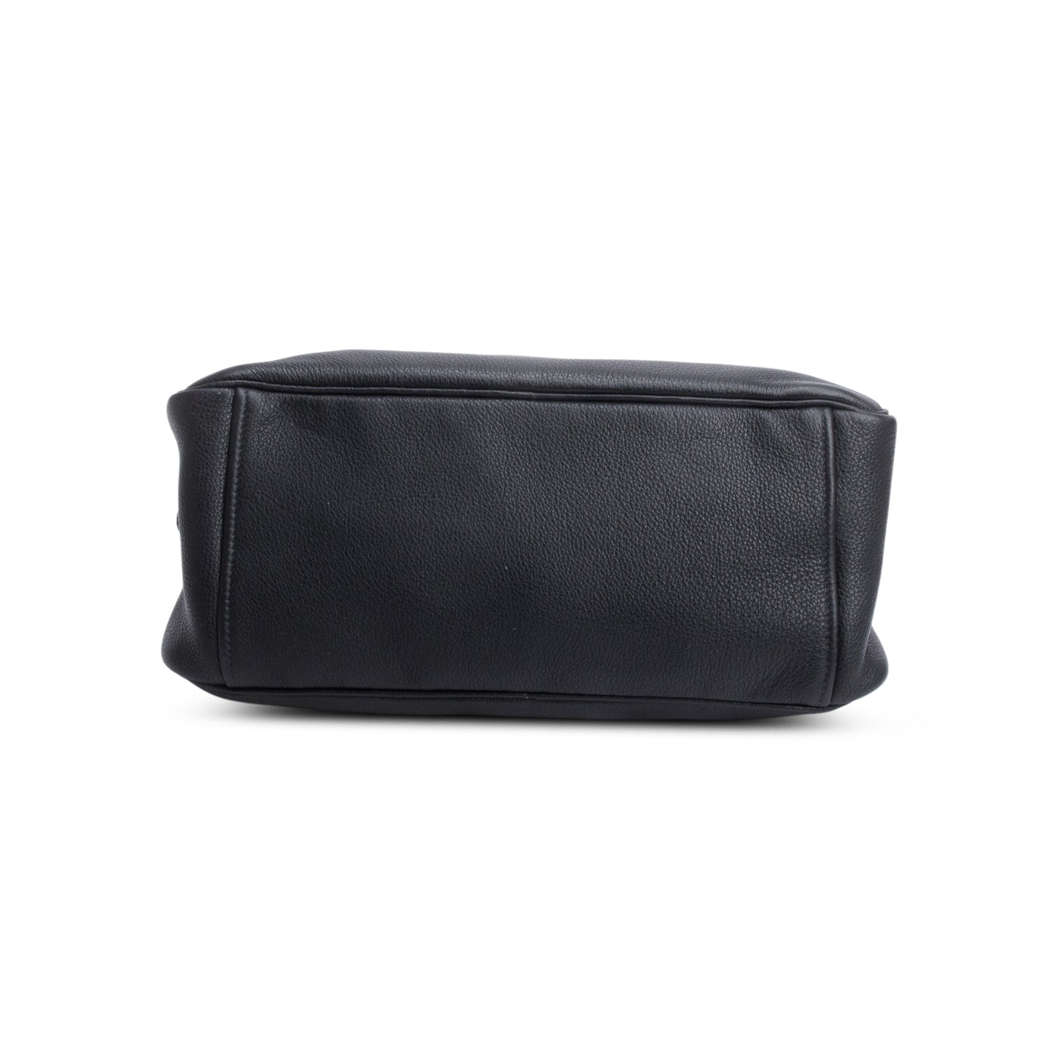 Prada Black Vitello Phenix Leather Convertible Bowling Bag/ Strap & Authenticity Card