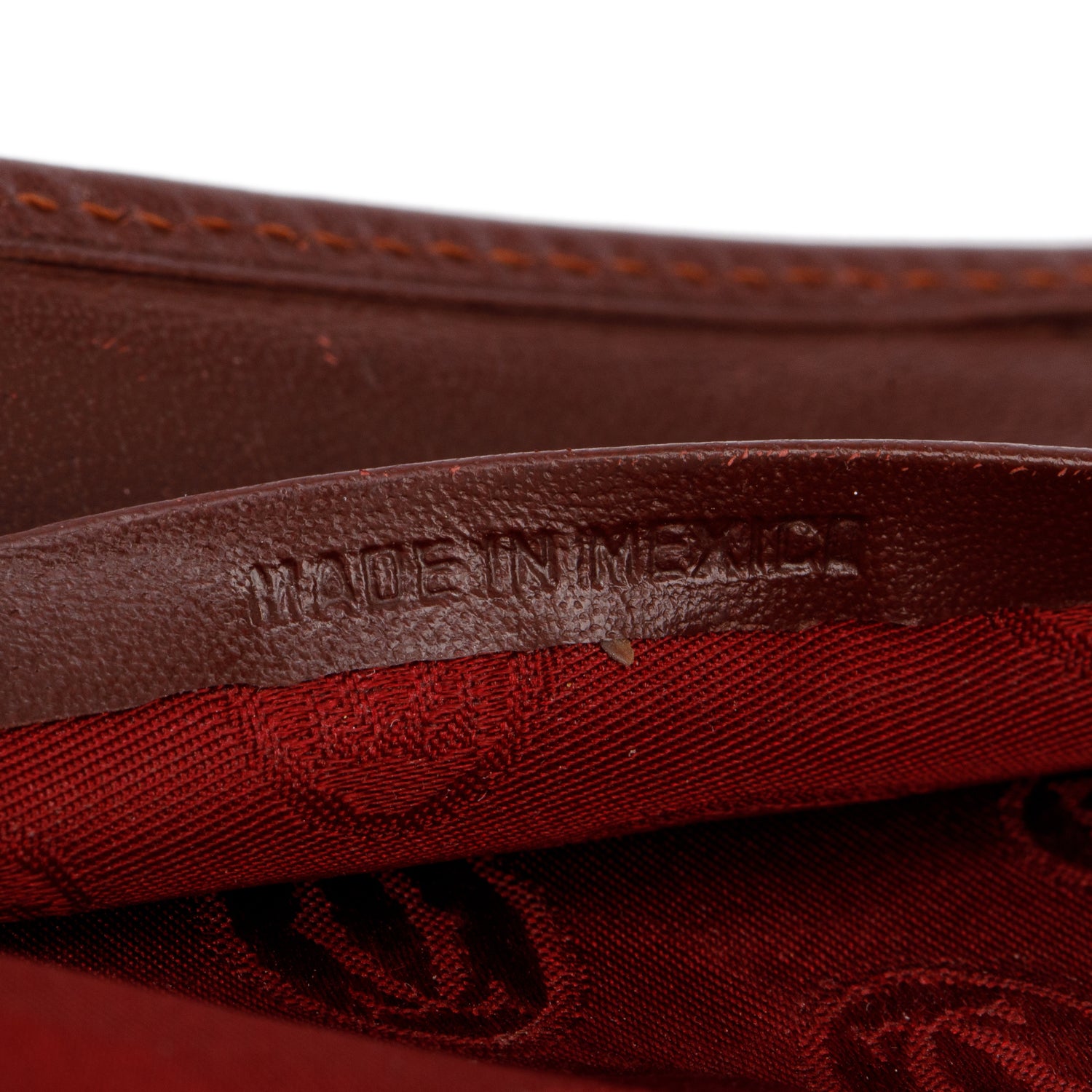 Cartier Burgundy Calfskin Leather C De Cartier Compact Mirror Card Case w/ Box