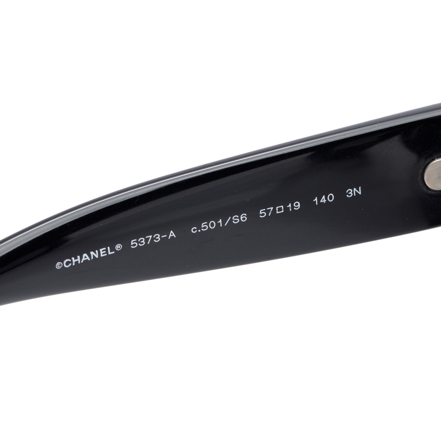 Chanel 5373A Black Acetate CC Oversized Sunglasses w/ Box & Case