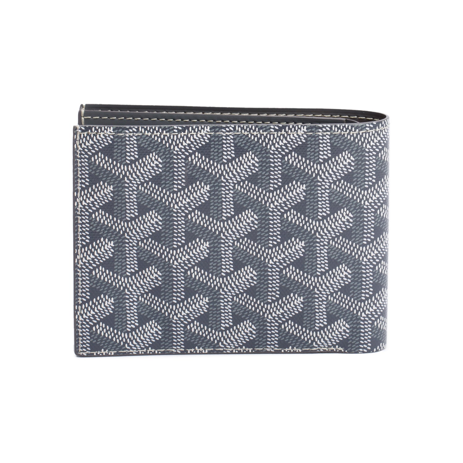 Goyard 2022 Grey Goyardine Victorie Bifold Wallet w/ Box
