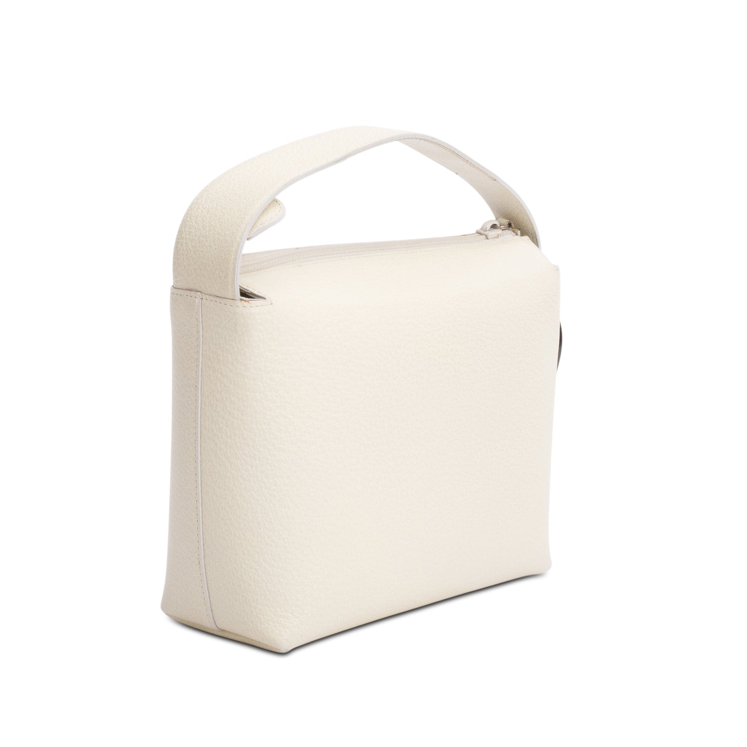 Gucci Vintage Cream Leather Top Handle Bag
