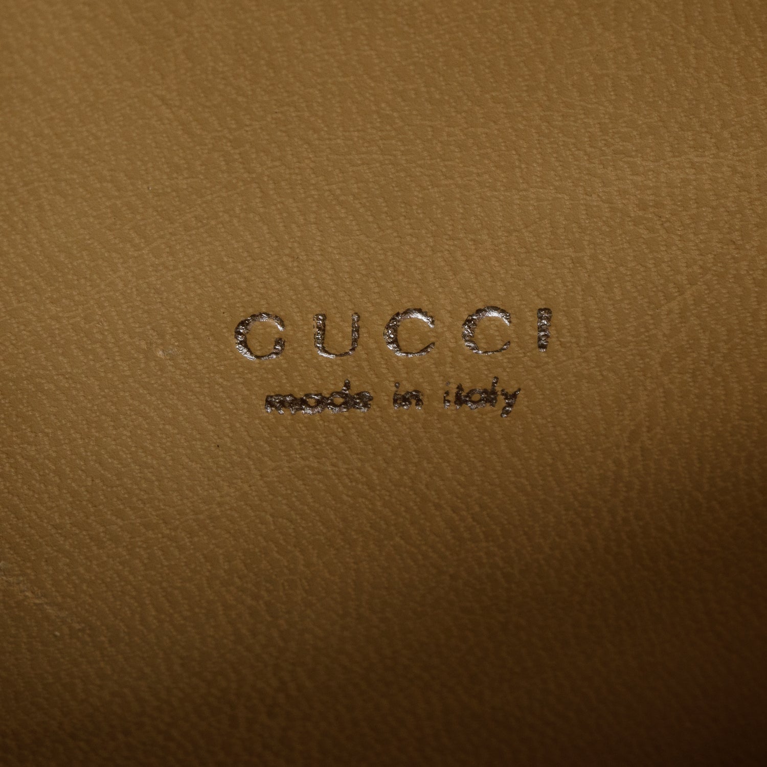 Gucci Vintage Cream Leather Top Handle Bag