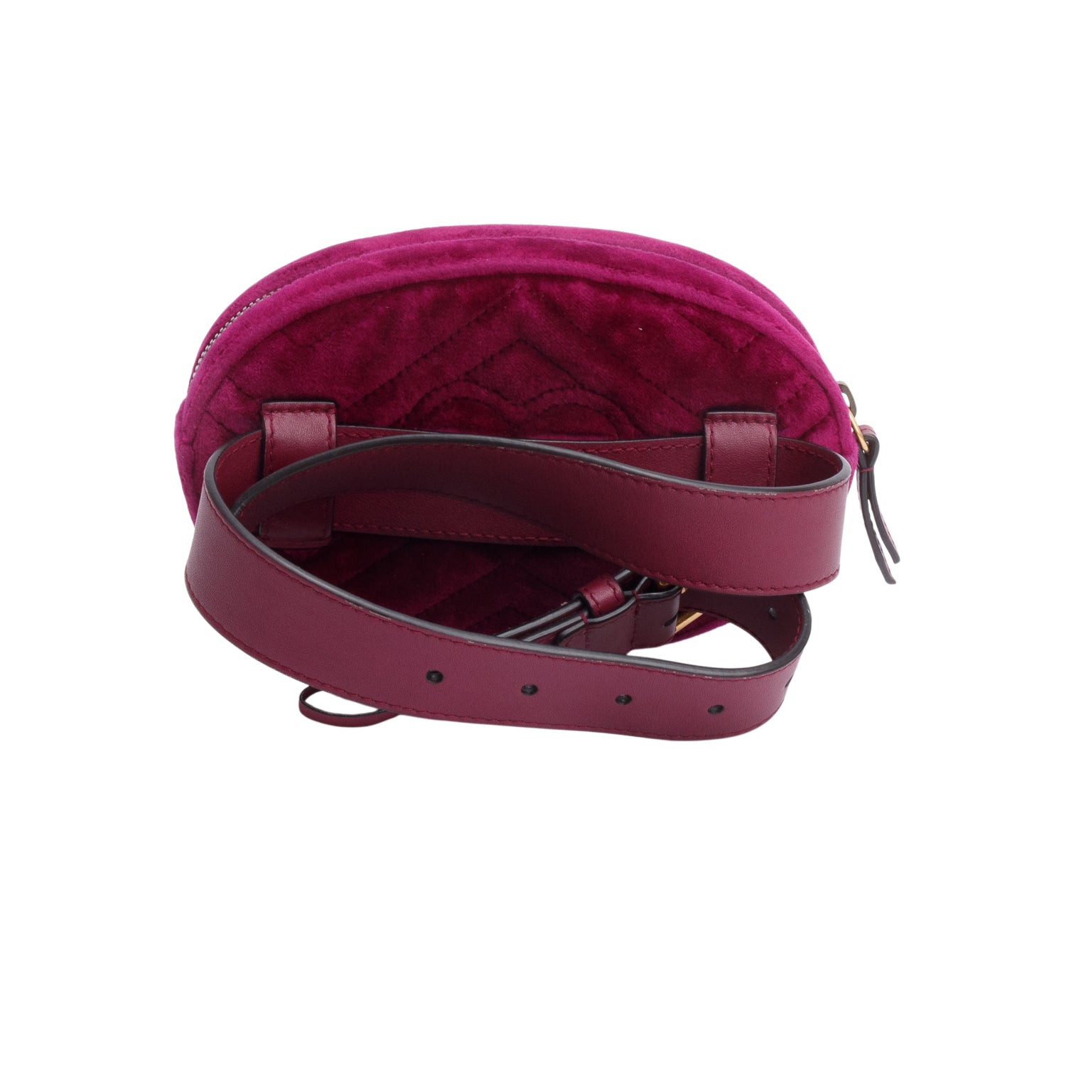 Gucci Purple Velvet Marmont Waist Bag 75
