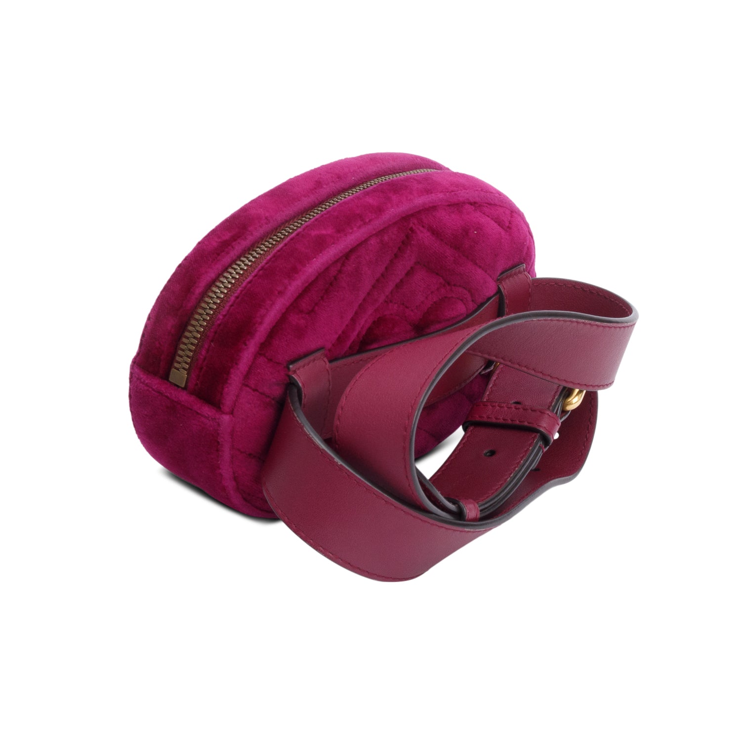 Gucci Purple Velvet Marmont Waist Bag 75