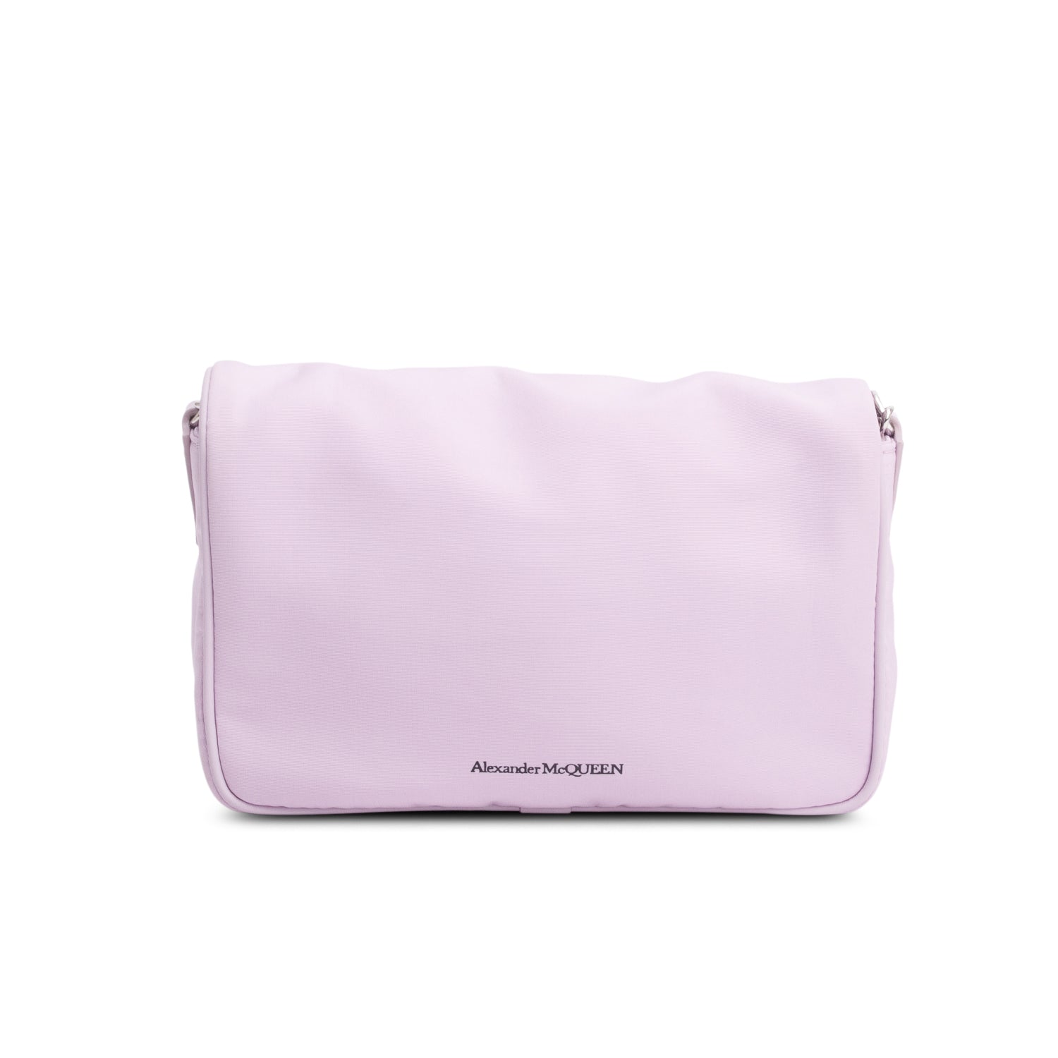Alexander McQueen Lilac Nylon Skull Small Crossbody Bag