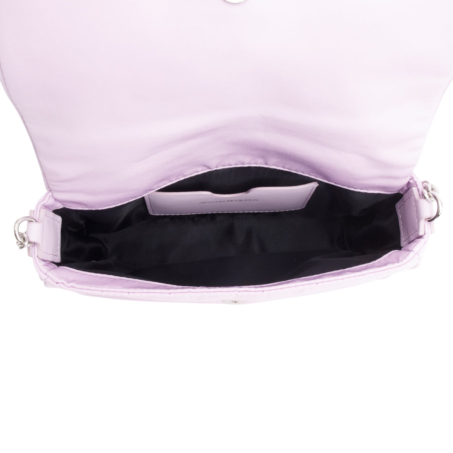 Alexander McQueen Lilac Nylon Skull Small Crossbody Bag