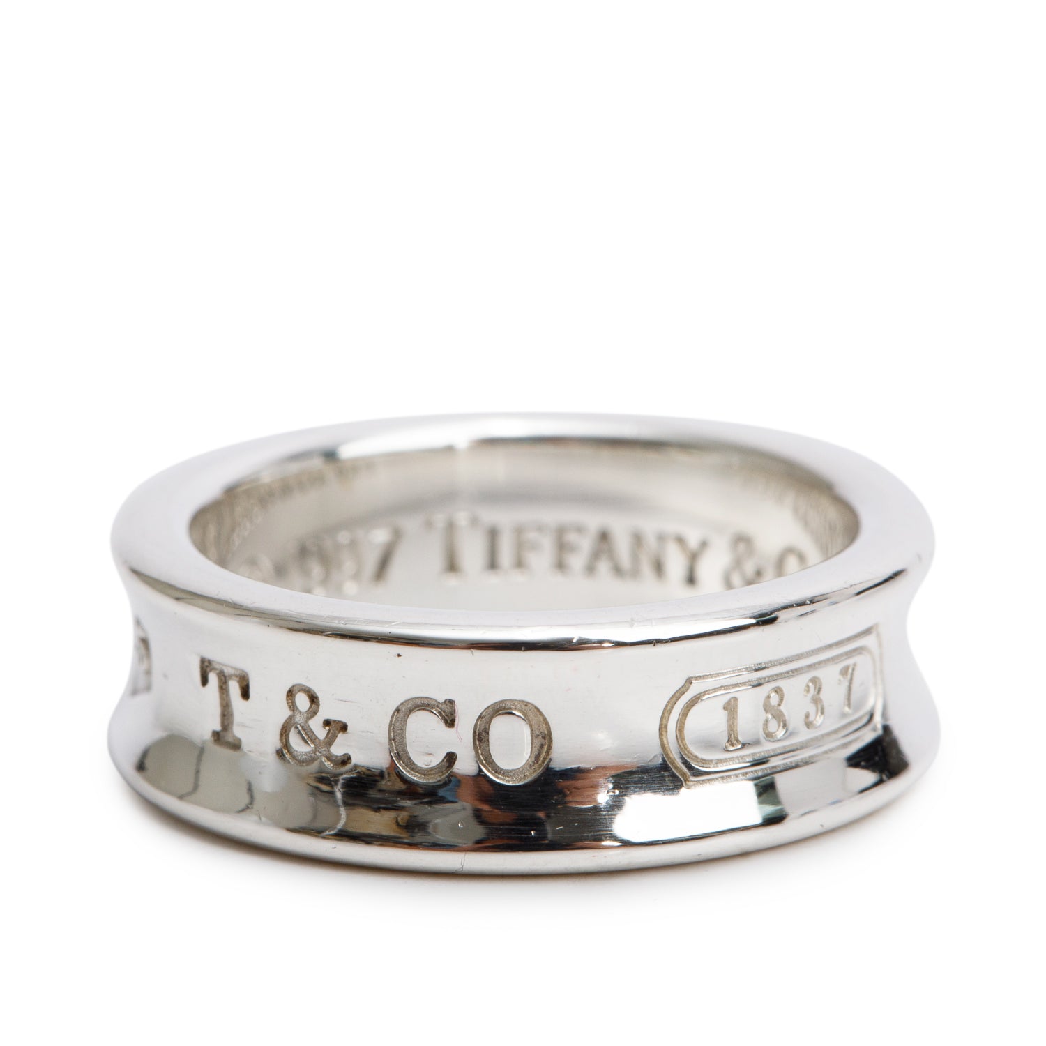 Tiffany & Co. Sterling Silver 1837 Ring, Size 7.25