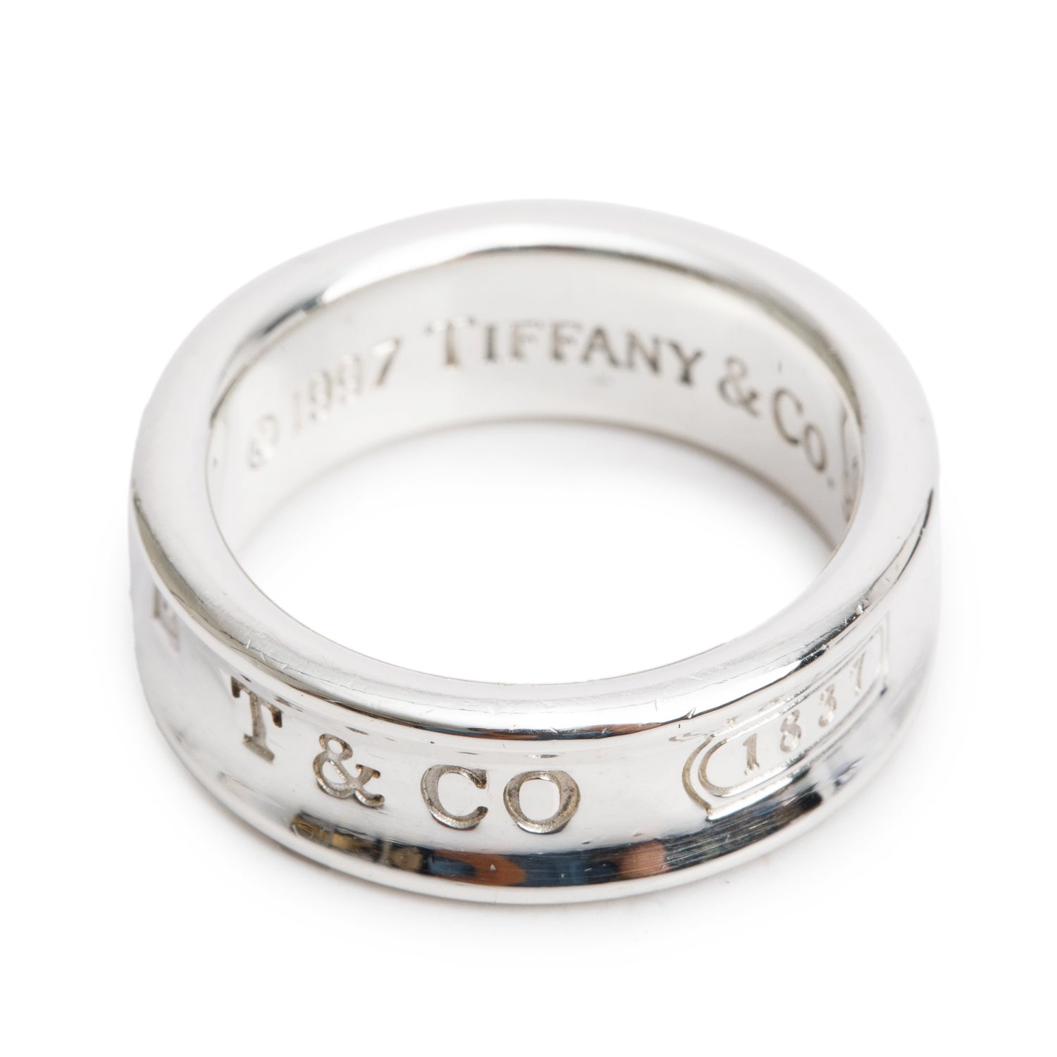 Tiffany & Co. Sterling Silver 1837 Ring, Size 7.25