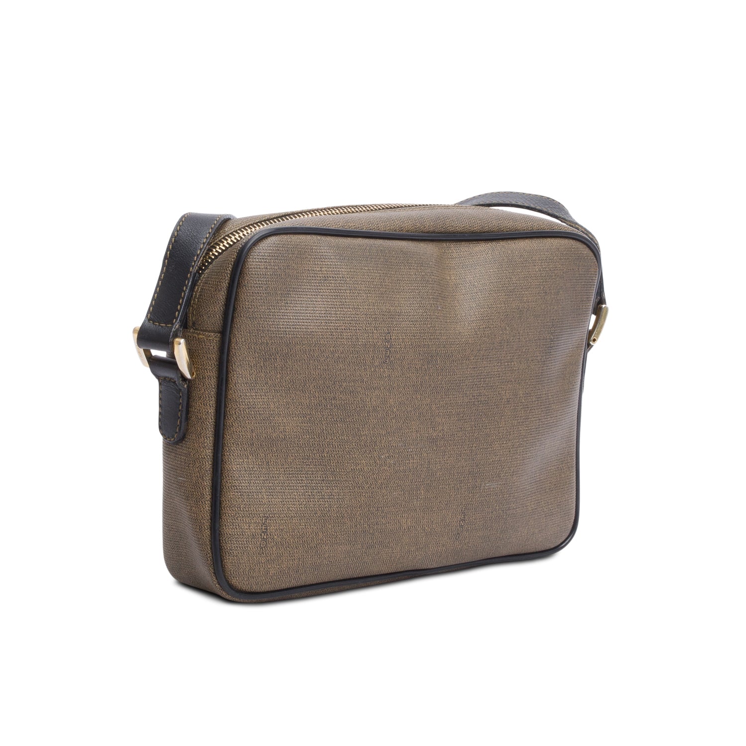 Fendi Brown Canvas Crossbody Camera Bag