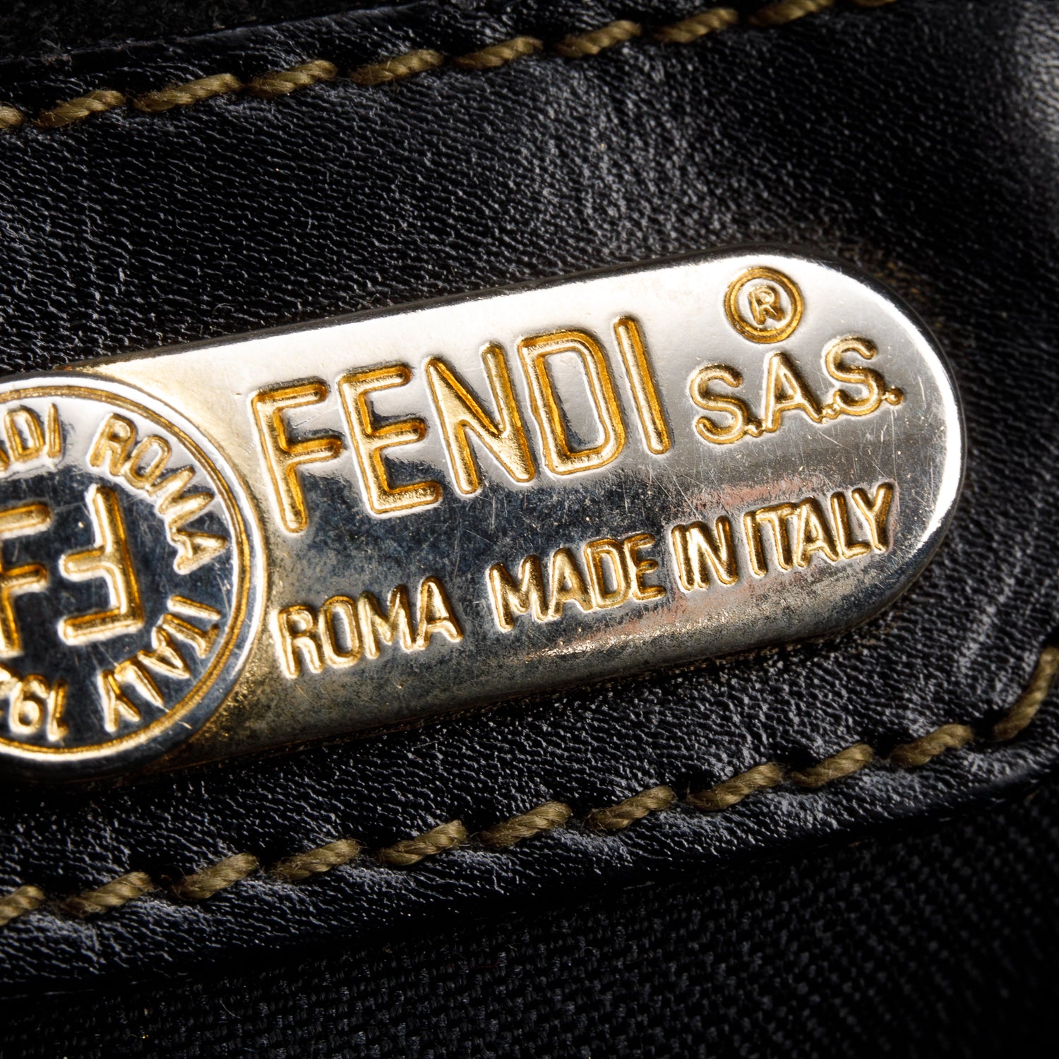 Fendi Brown Canvas Crossbody Camera Bag