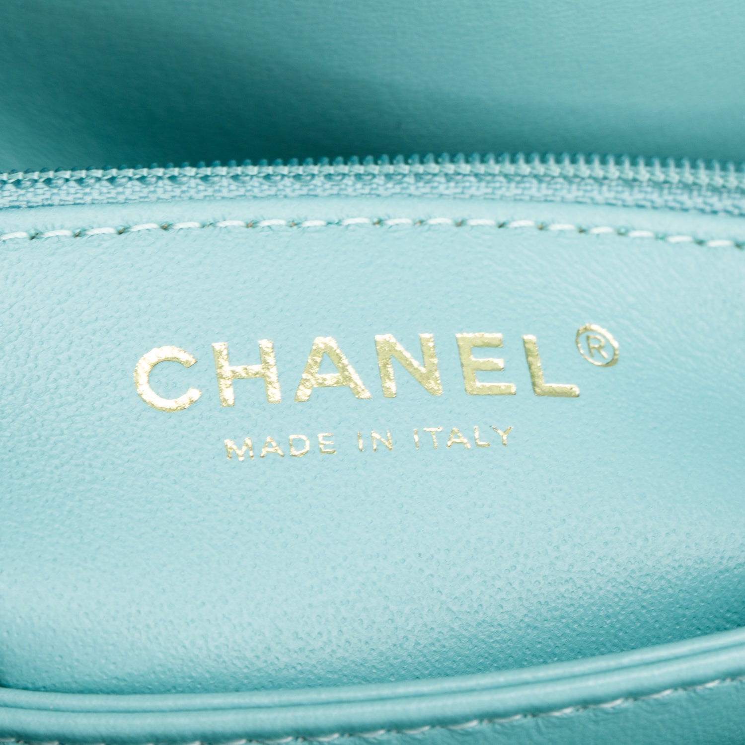 Chanel 2021 Teal Lambskin Quilted Small Trendy Top Handle Bag w/ Box and Authenticity Card