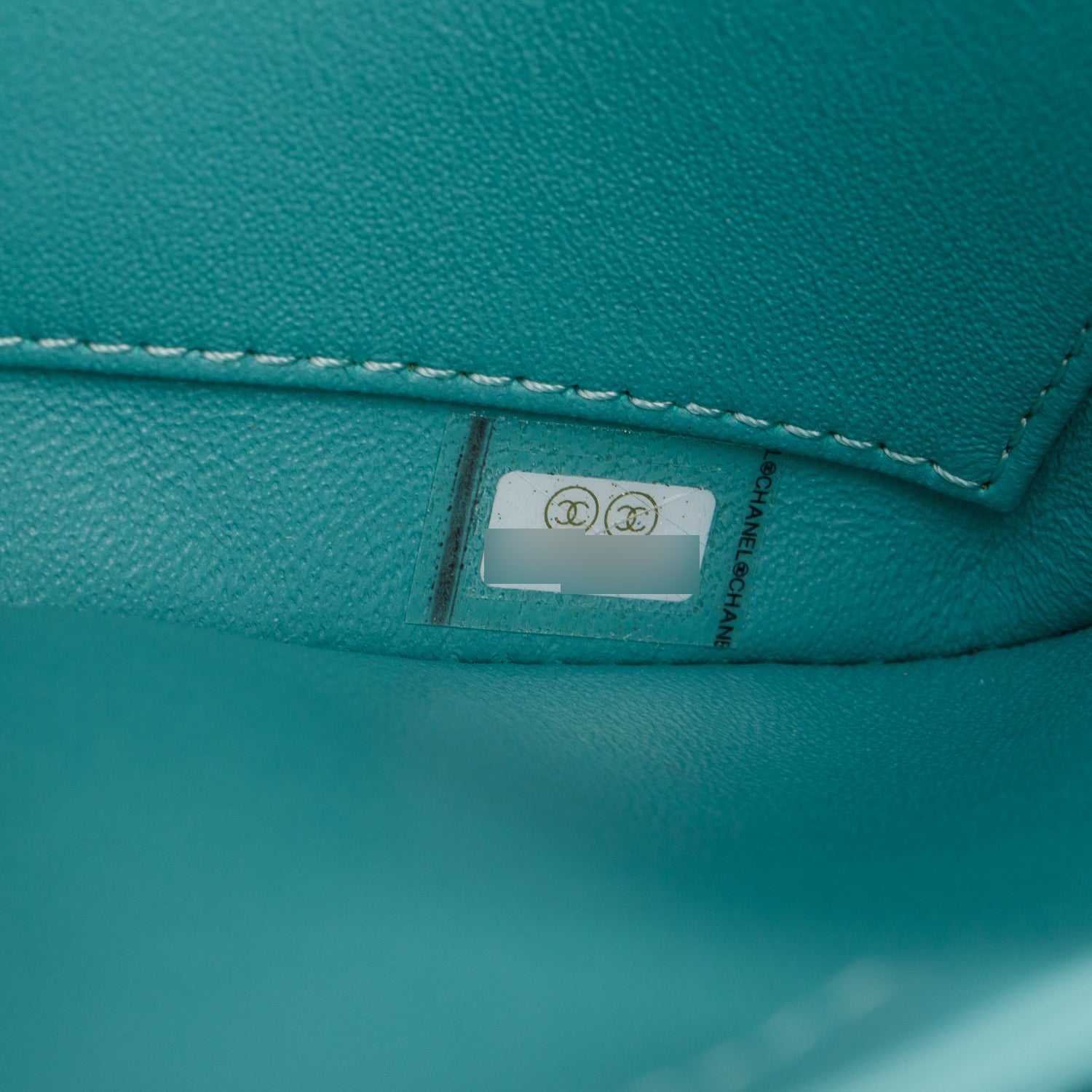 Chanel 2021 Teal Lambskin Quilted Small Trendy Top Handle Bag w/ Box and Authenticity Card