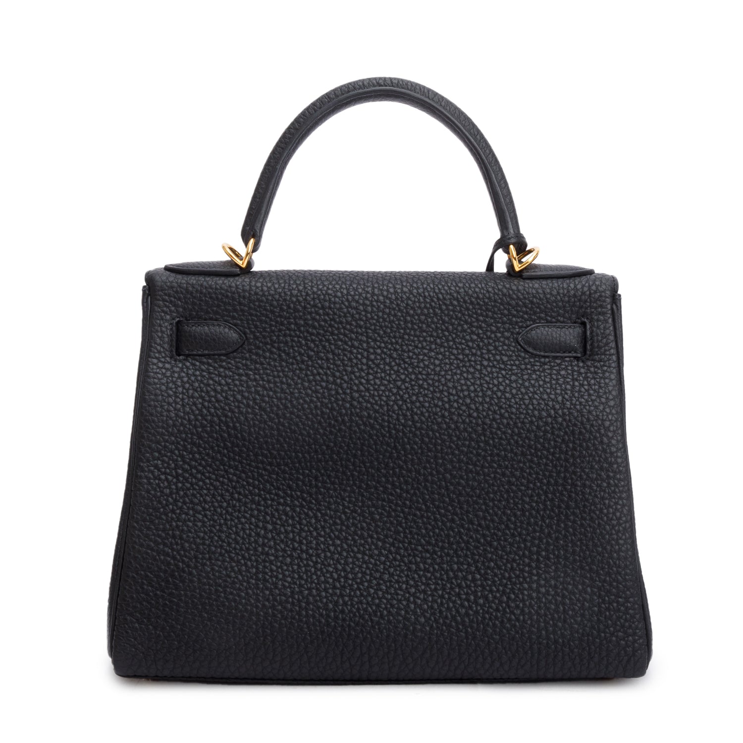 Hermes 2022 Noir Veau Togo Kelly II Retourne 28 w/ Strap & Box