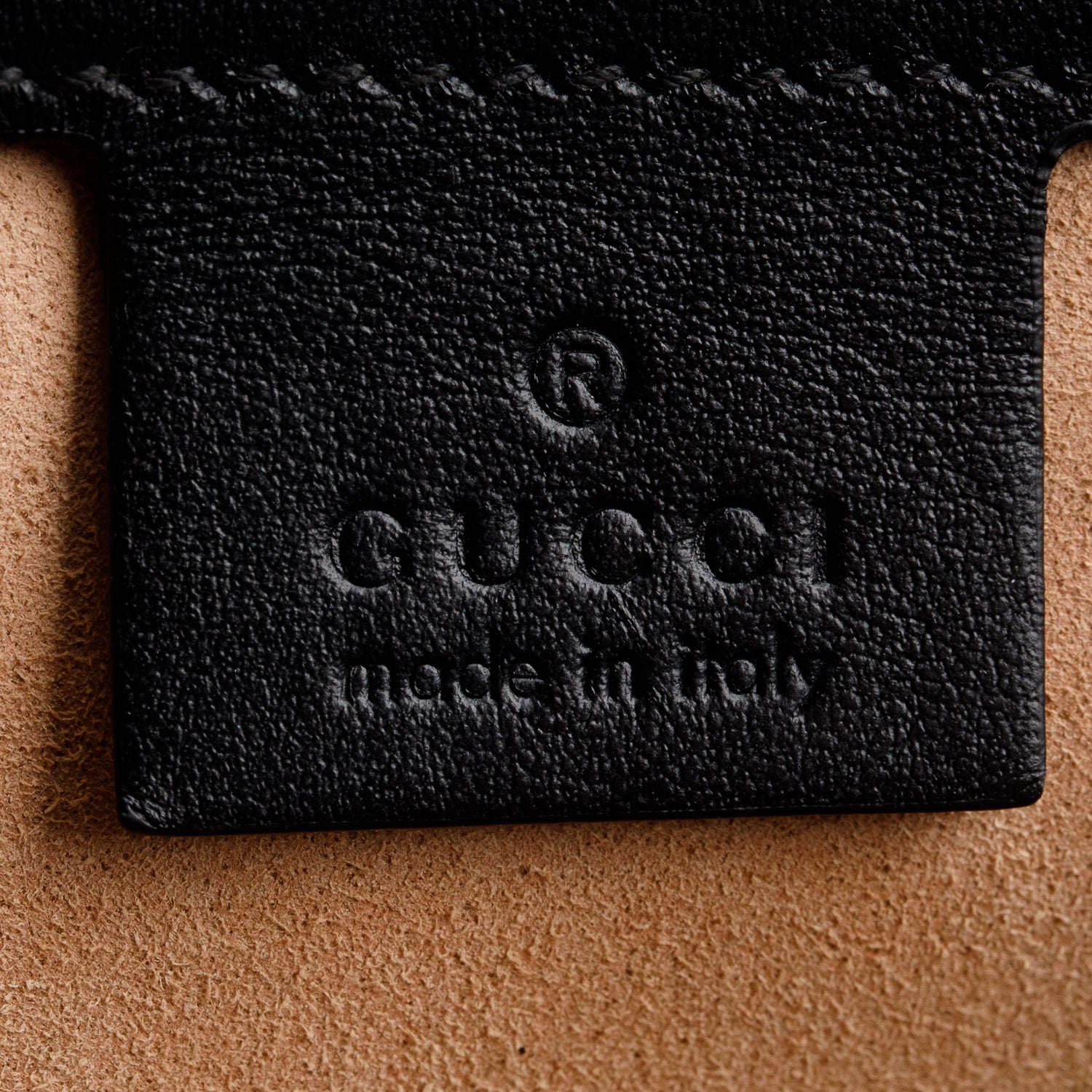 Gucci Black Leather GG Marmont Small Shoulder Bag
