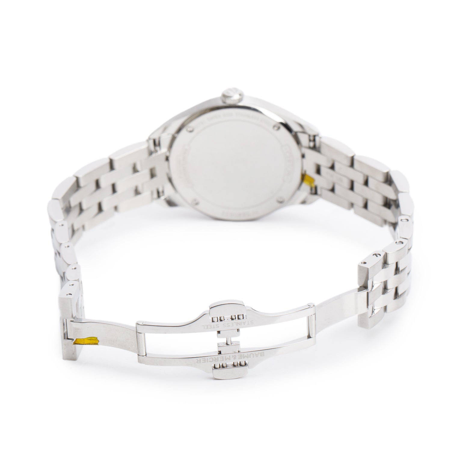 Baume & Mercier Stainless Steel Clifton 30 MM Quartz Watch Mother of Pearl Diamond Dial w/ Box