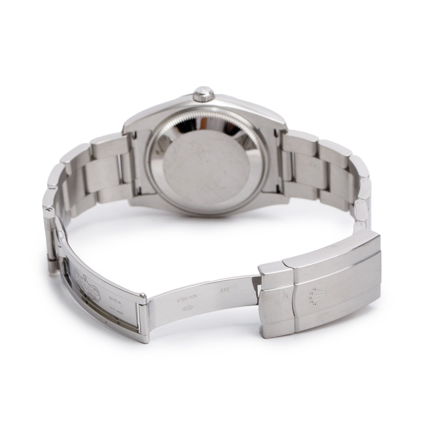 Rolex Stainless Steel Oyster Perpetual 34 MM Automatic Watch Red Grape Dial 114200 w/ Box & Papers