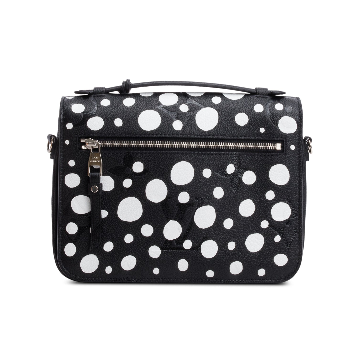 Louis Vuitton x Yayoi Kusama 2023 Black Infinity Dots Monogram Empreinte Leather Pochette Metis w/ Box