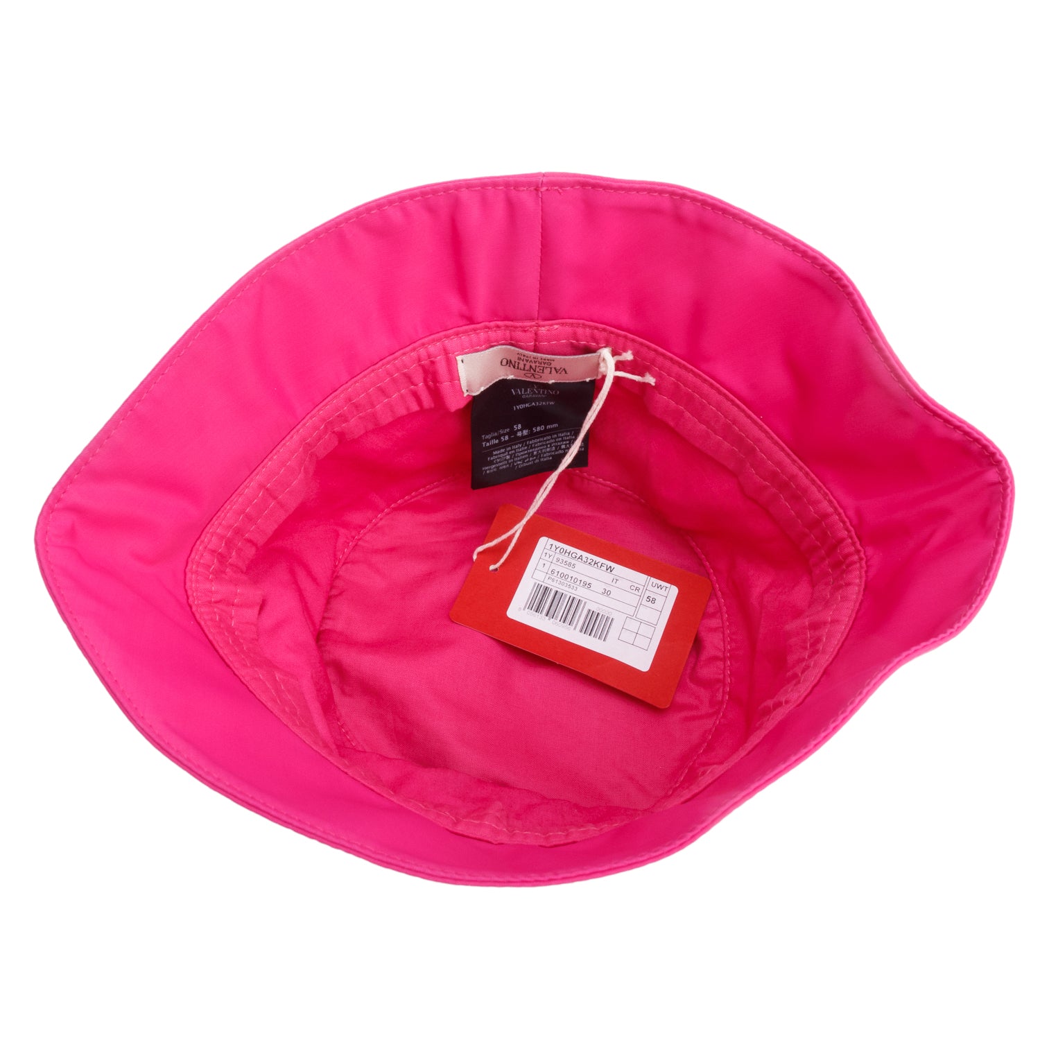 Valentino Pink Nylon Vlogo Signature Bucket Hat