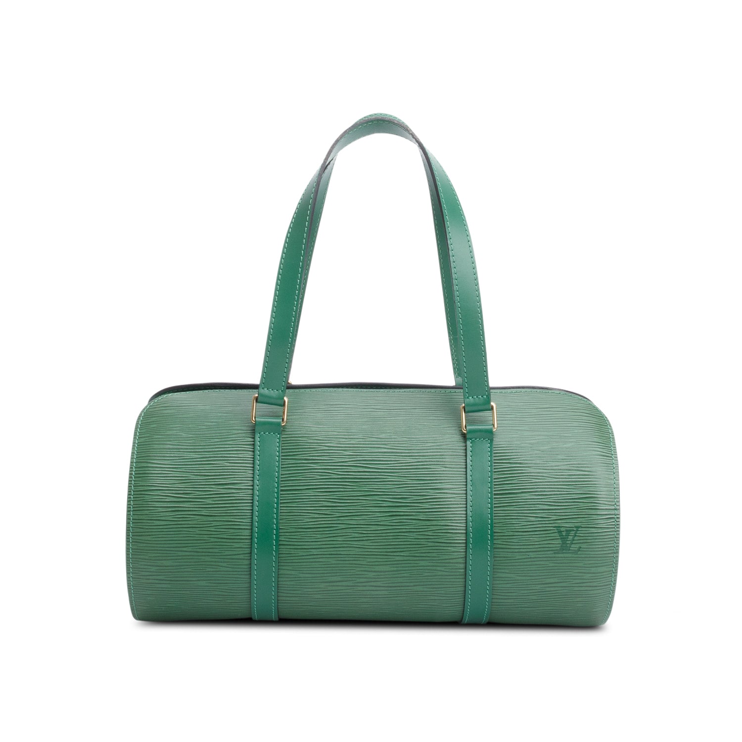 Louis Vuitton Green Epi Leather Soufflot Bag w/ Pochette