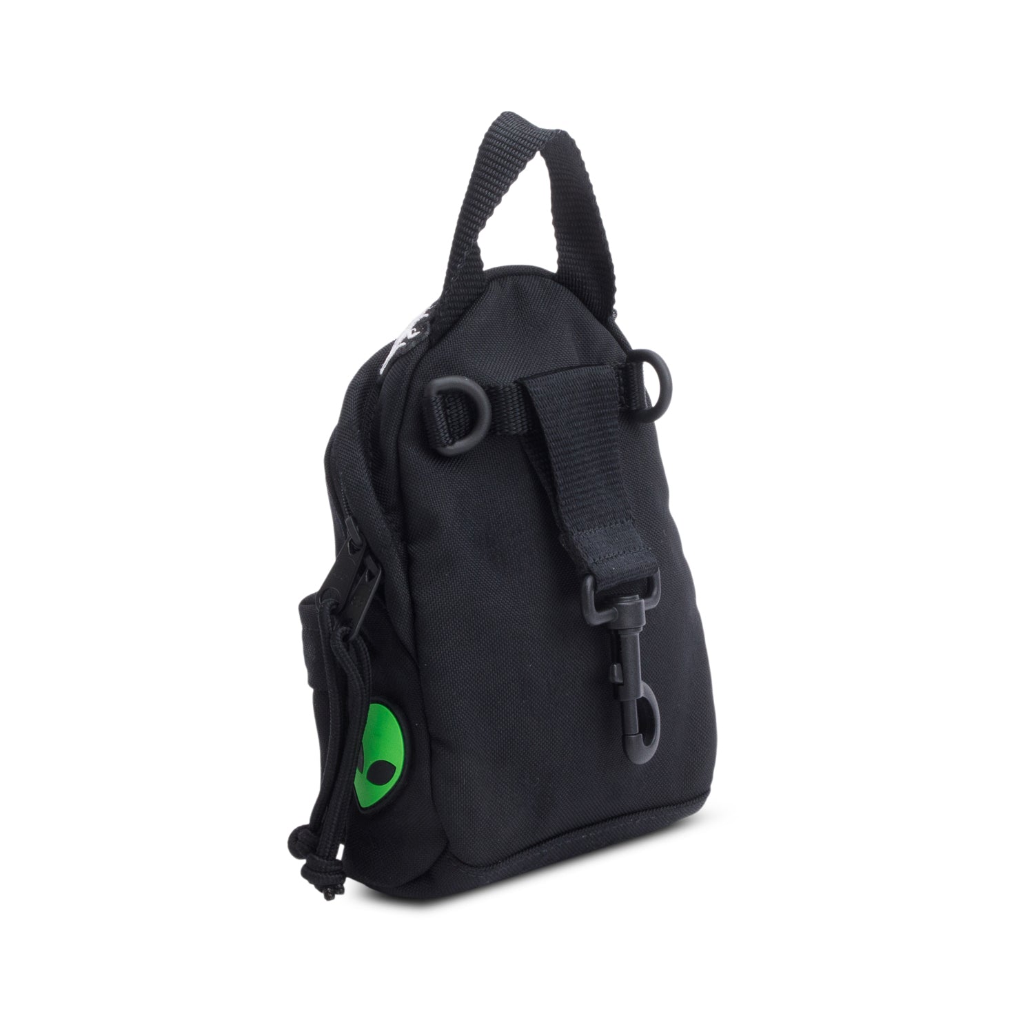 Balenciaga Black Recycled Canvas Mini Explorer Crossbody Backpack