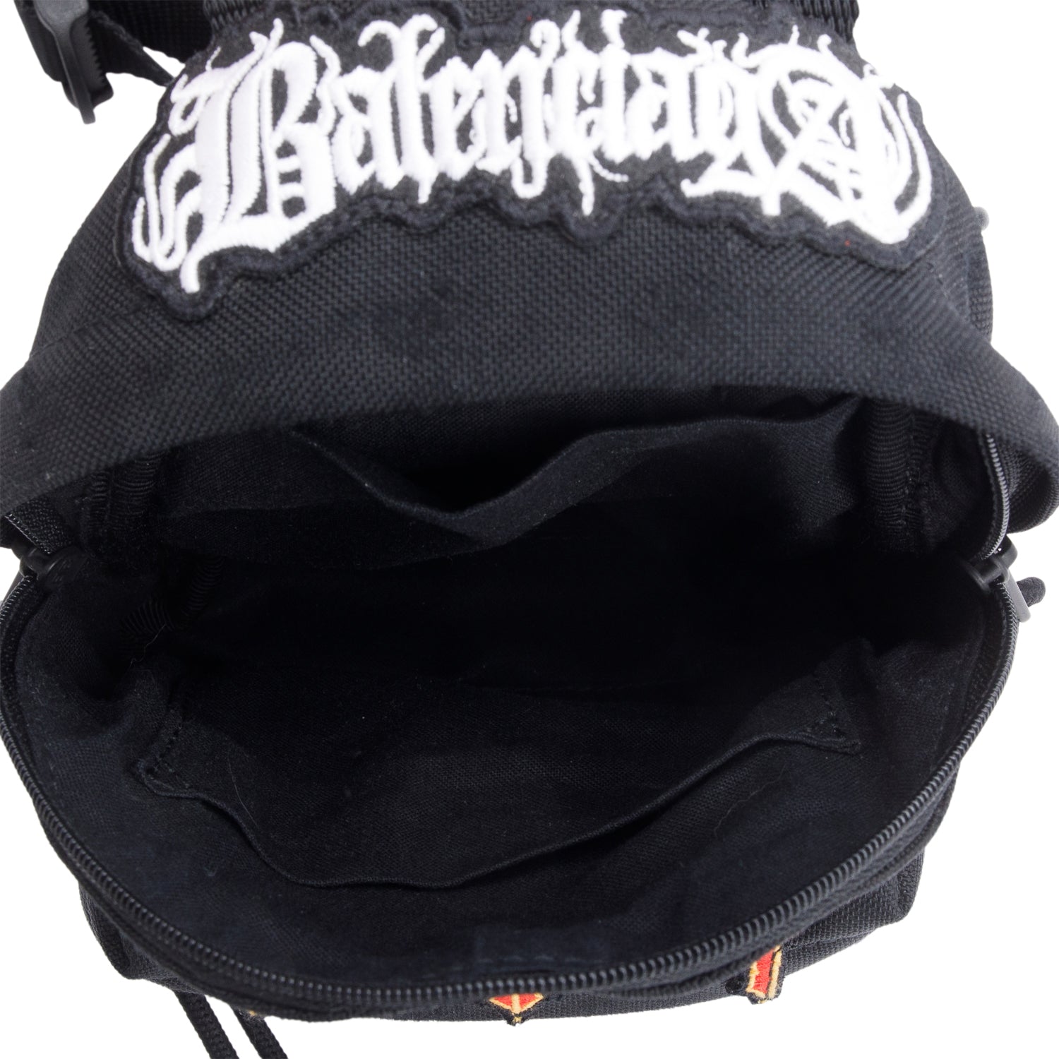 Balenciaga Black Recycled Canvas Mini Explorer Crossbody Backpack