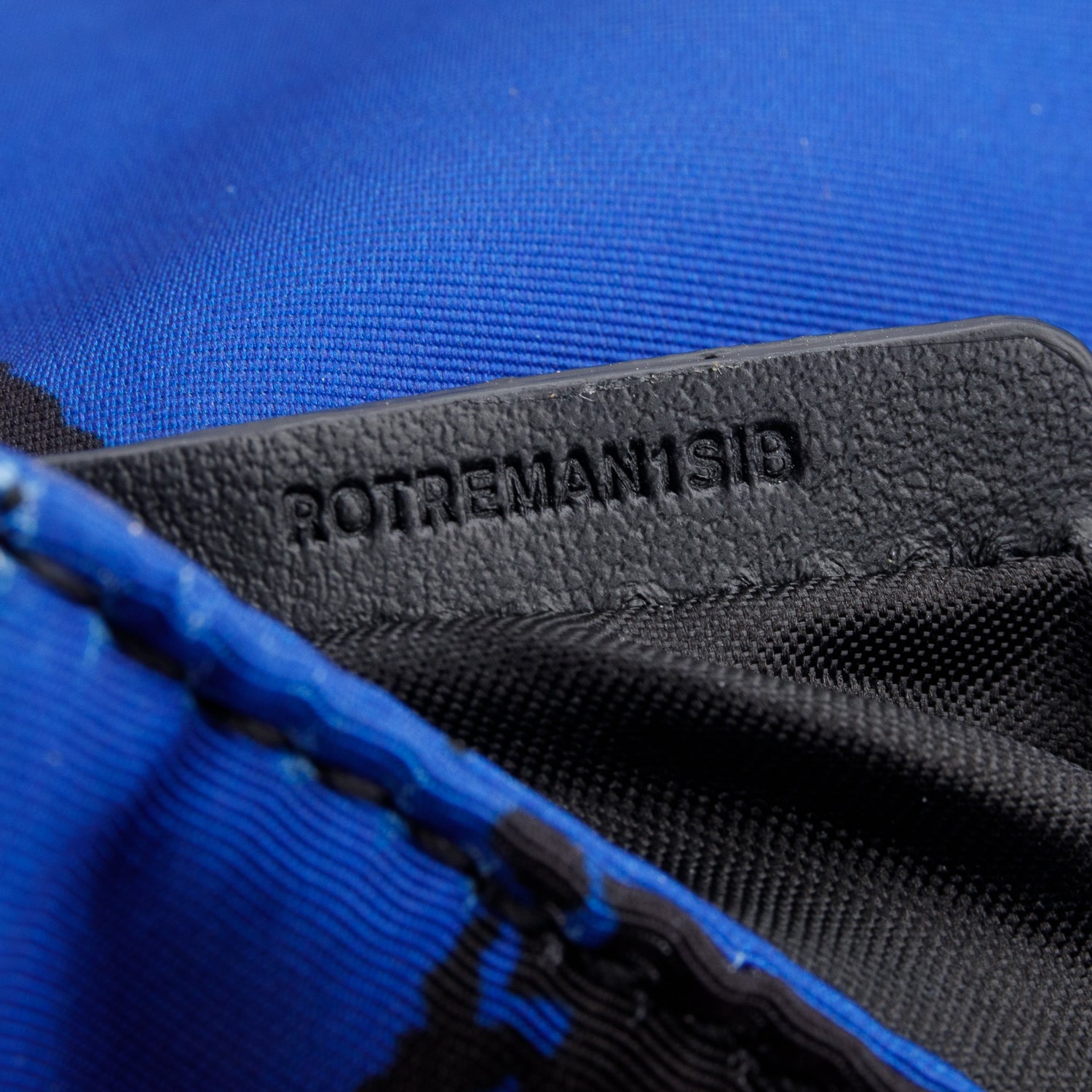 Alexander McQueen Black/Blue Graffiti Nylon Skull Small Crossbody Bag