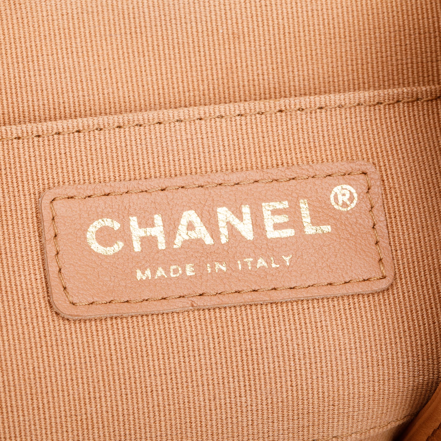 Chanel Beige Lambskin Quilted Small Duma Drawstring Backpack