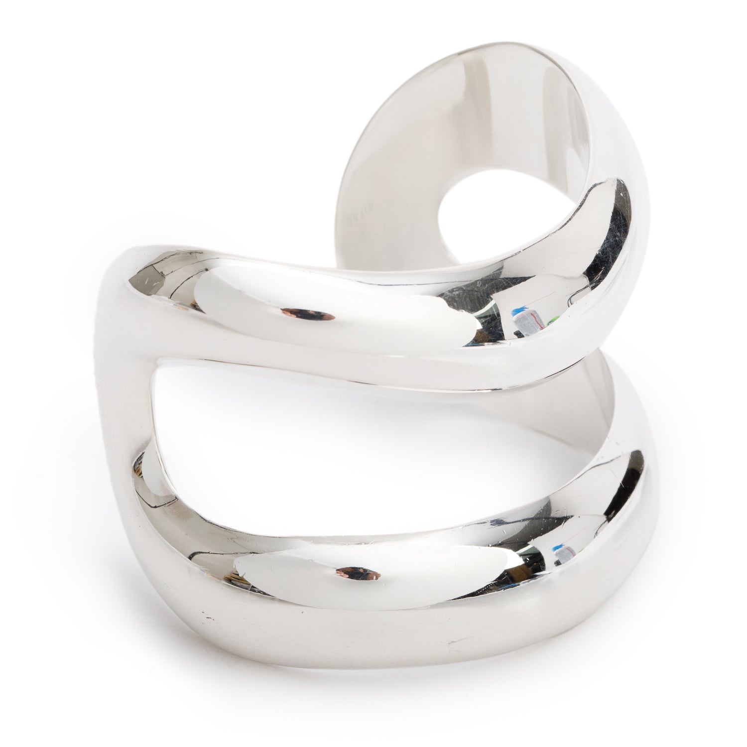 Tiffany & Co. Elsa Peretti Sterling Silver Open Center Cuff Bracelet