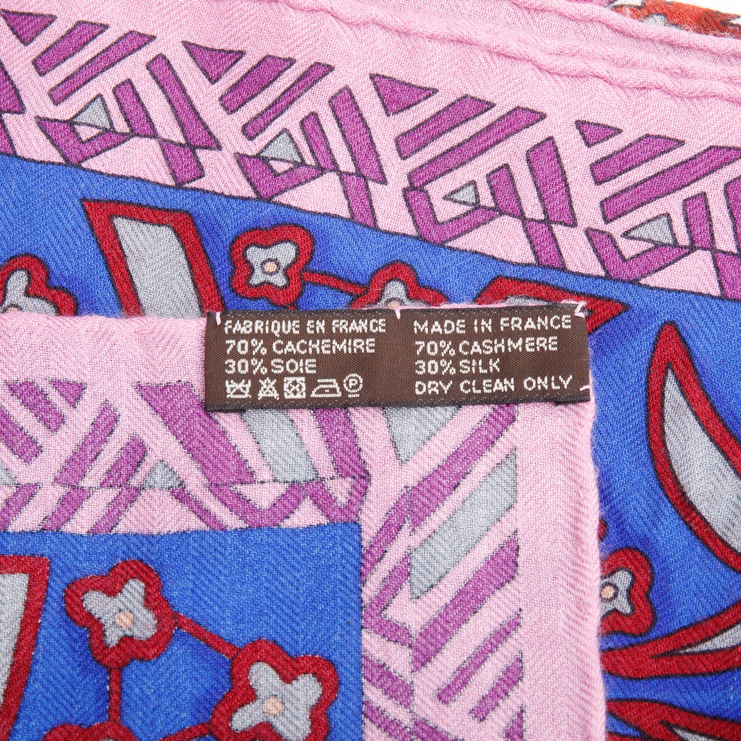 Hermes Purple/Multicolor 'Zenobie, Raine De Palmyre' Cashmere Silk Shawl 140 w/ Box