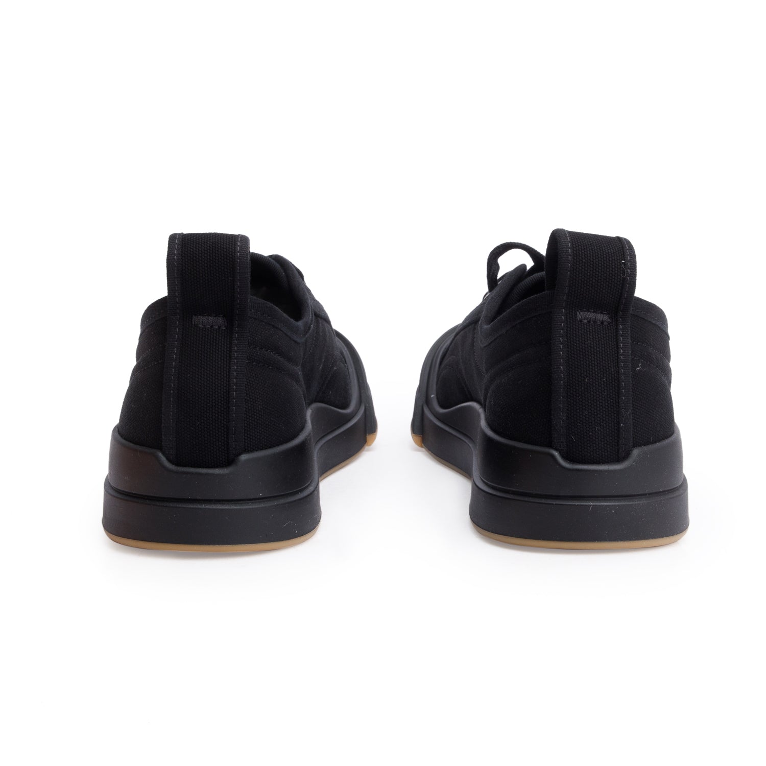 Bottega Veneta Black Canvas Vulcan Sneakers, Men's Size 44 w/ Box