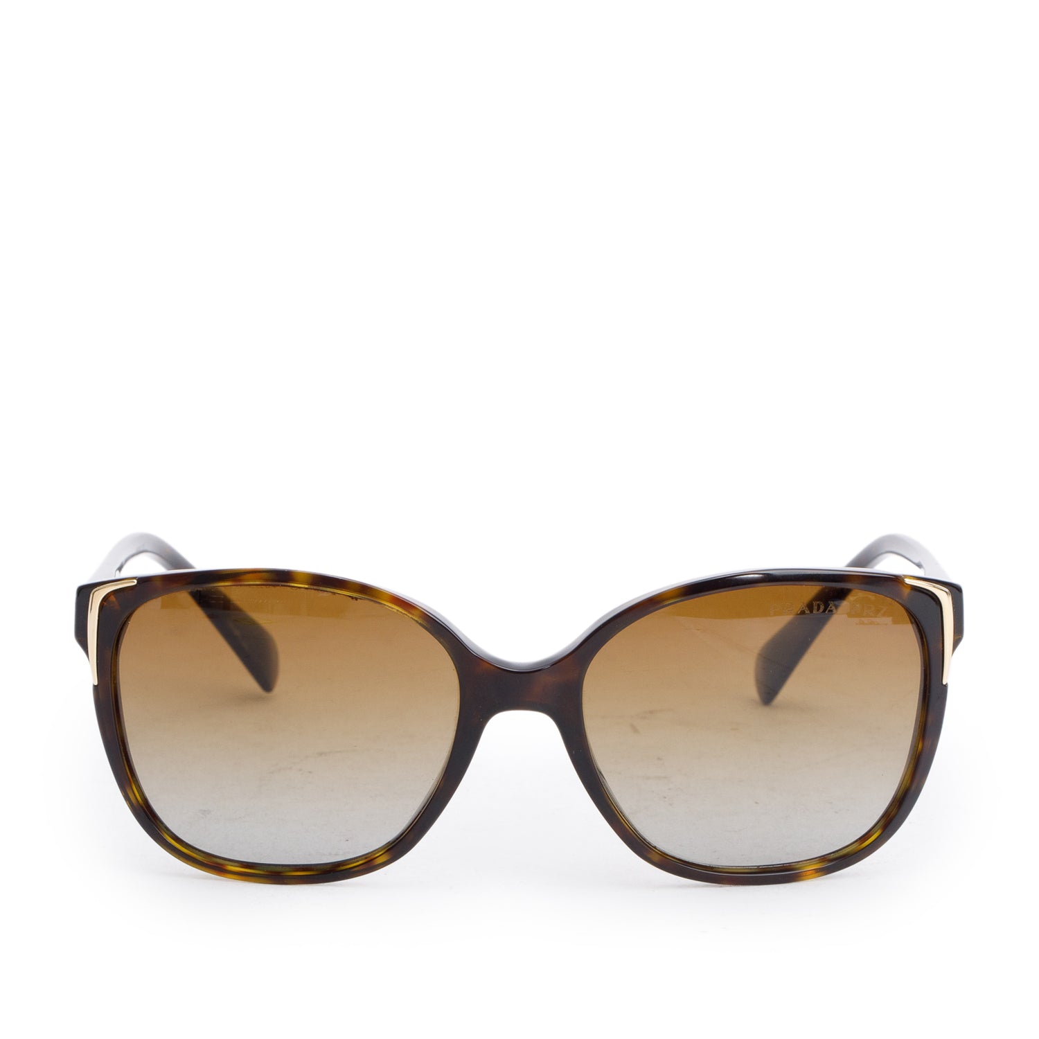 Prada SPR 01O Tortoise Acetate Gradient Sunglasses w/ Box & Case