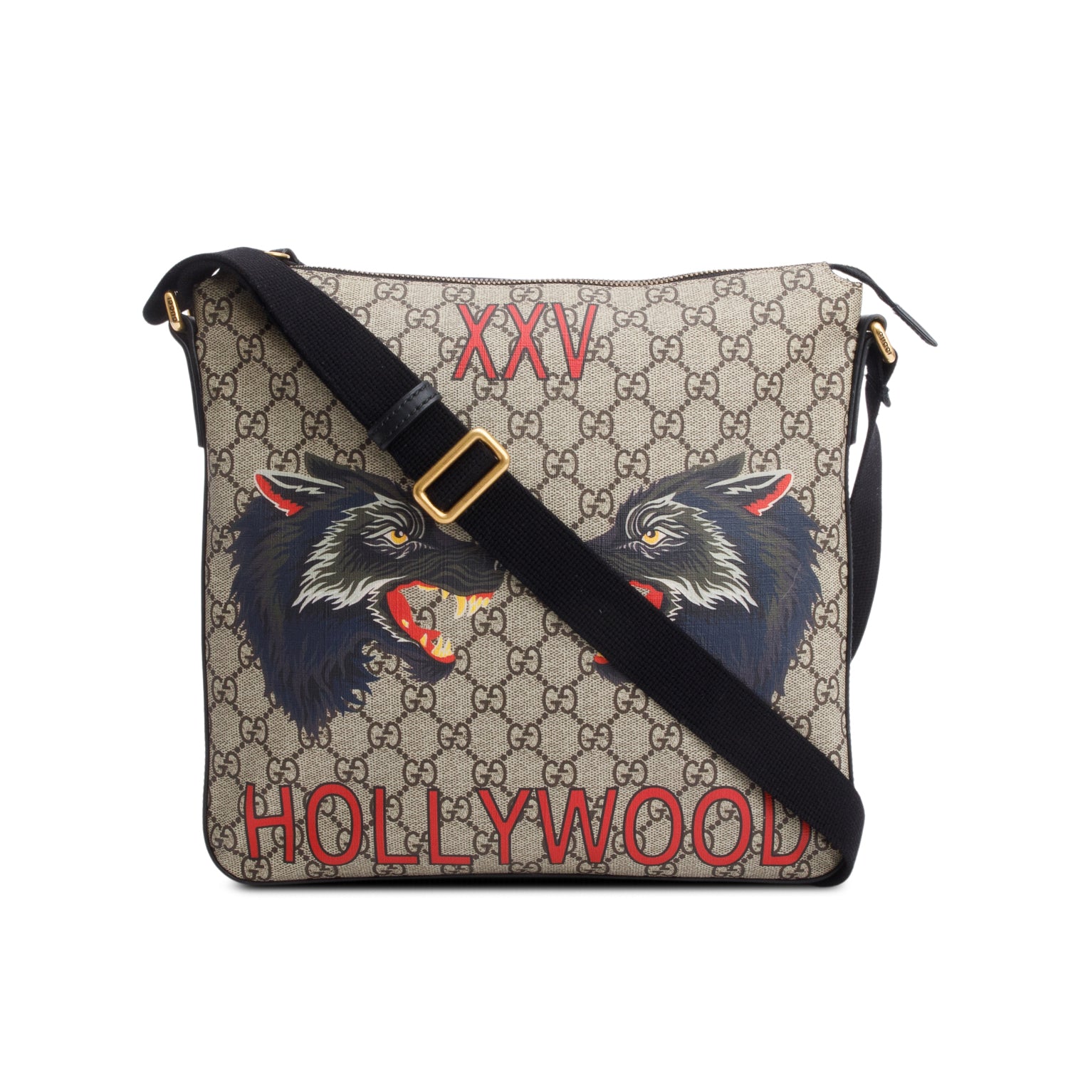 Gucci GG Supreme Wolf XXV Messenger Bag