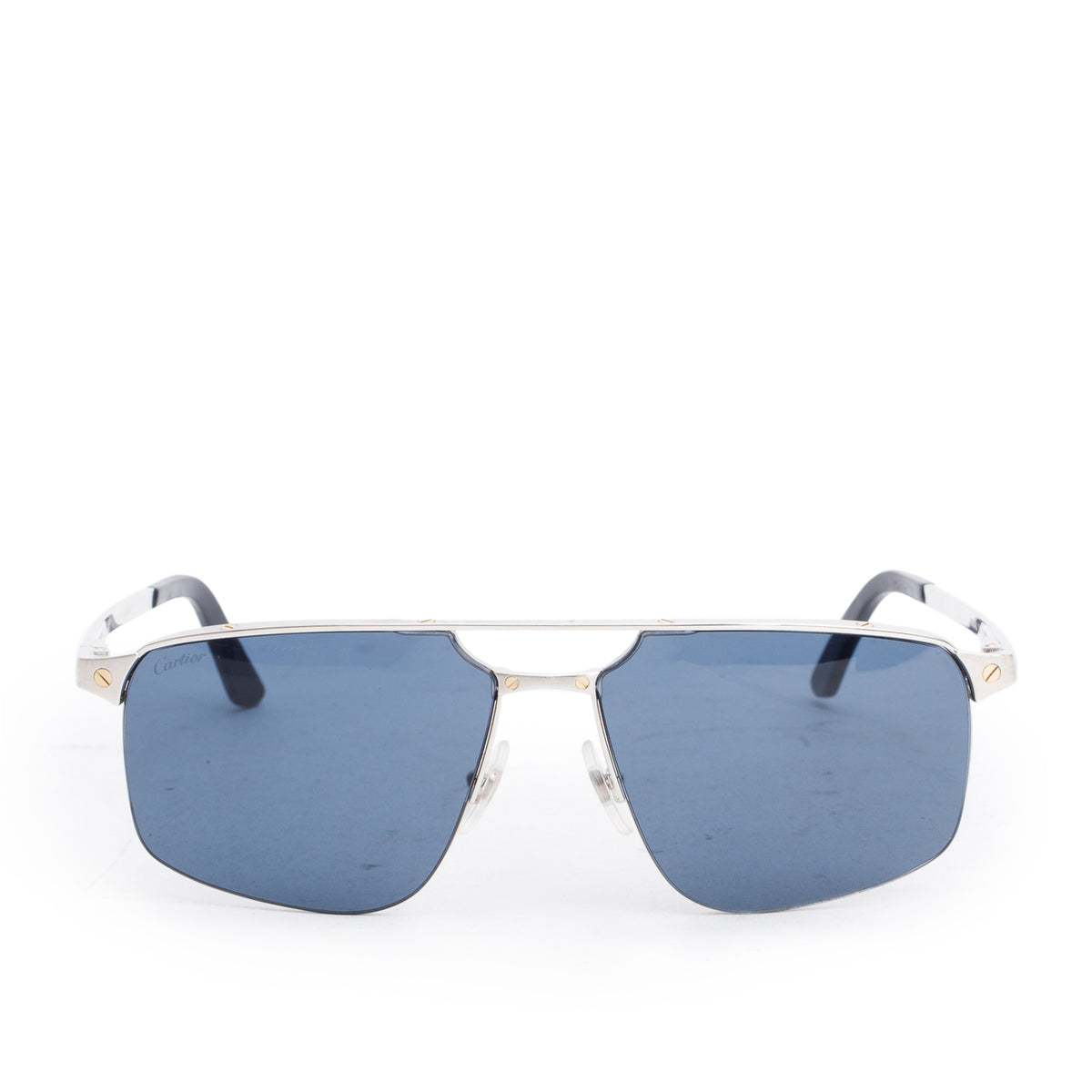 Cartier サングラス Cartier CT0385S Two-Tone Metal Santos De Navigator Aviator