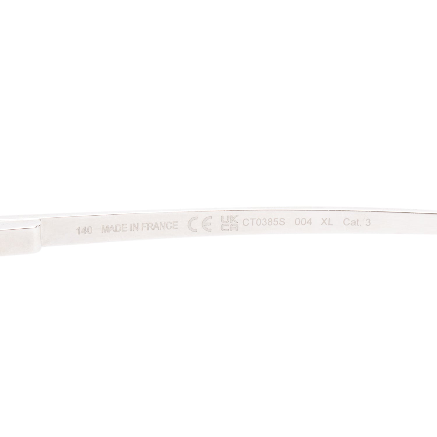 Cartier CT0385S Two-Tone Metal Santos De Navigator Aviator Sunglasses w/ Case