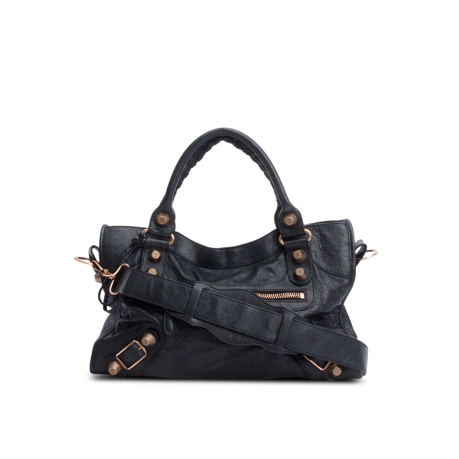 Balenciaga Black Agneau Giant 21 City Bag