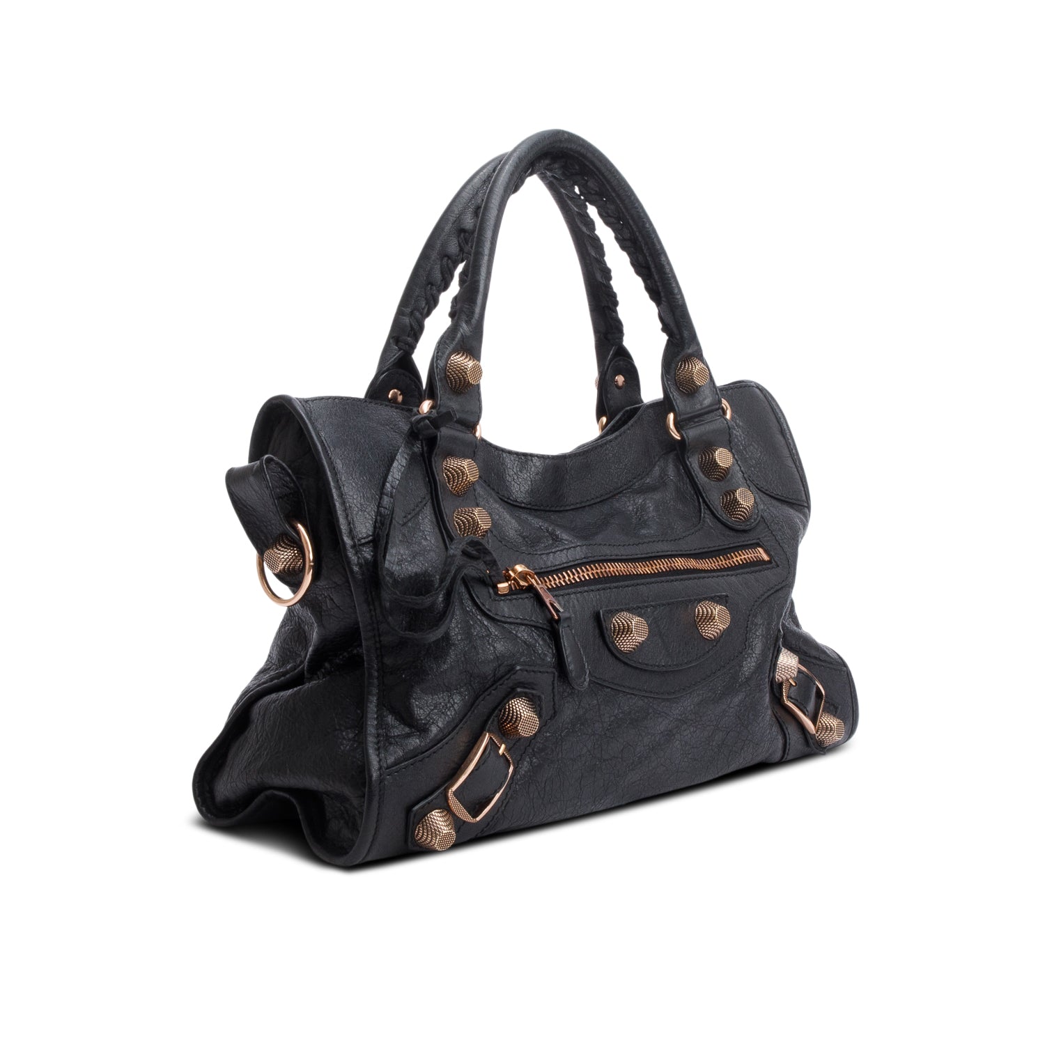 Balenciaga Black Agneau Giant 21 City Bag