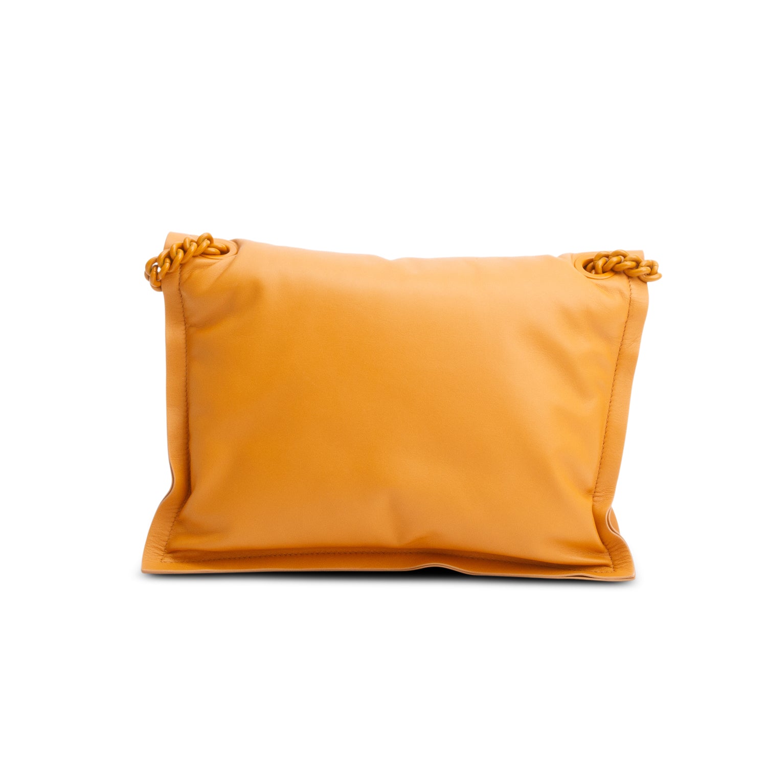 Salvatore Ferragamo Orange Calfskin Medium Viva Bow Shoulder Bag