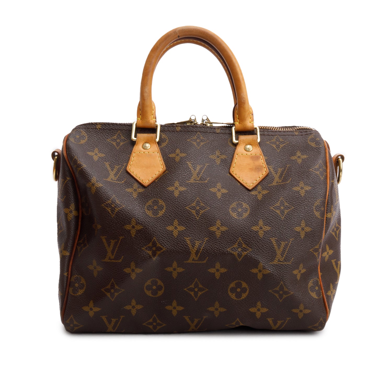 Louis Vuitton Monogram Speedy Bandouliere 25 w/ Strap & Box