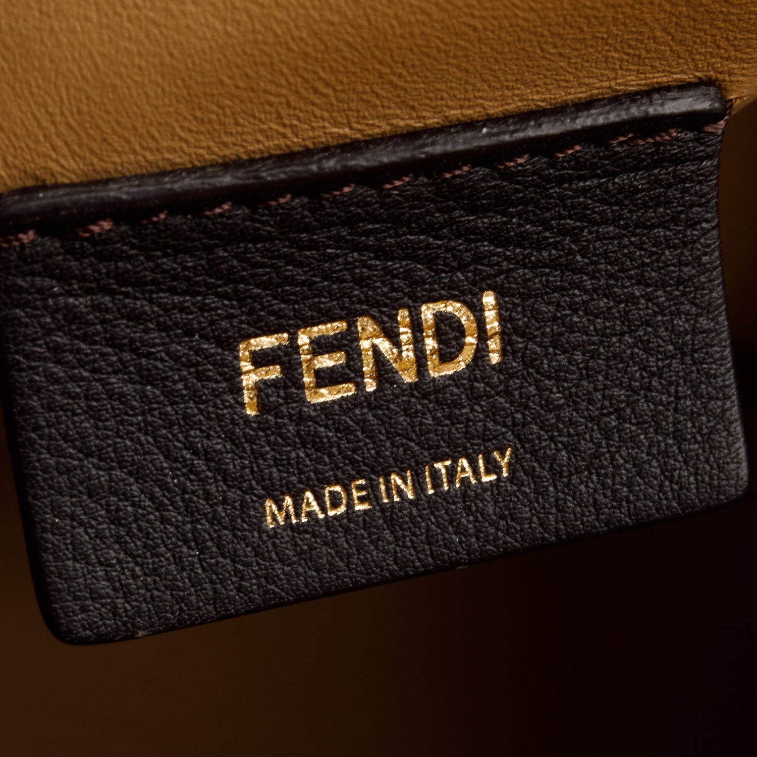 Fendi Beige Flannel Karligraphy Embroidered Medium First Bag w/ Strap