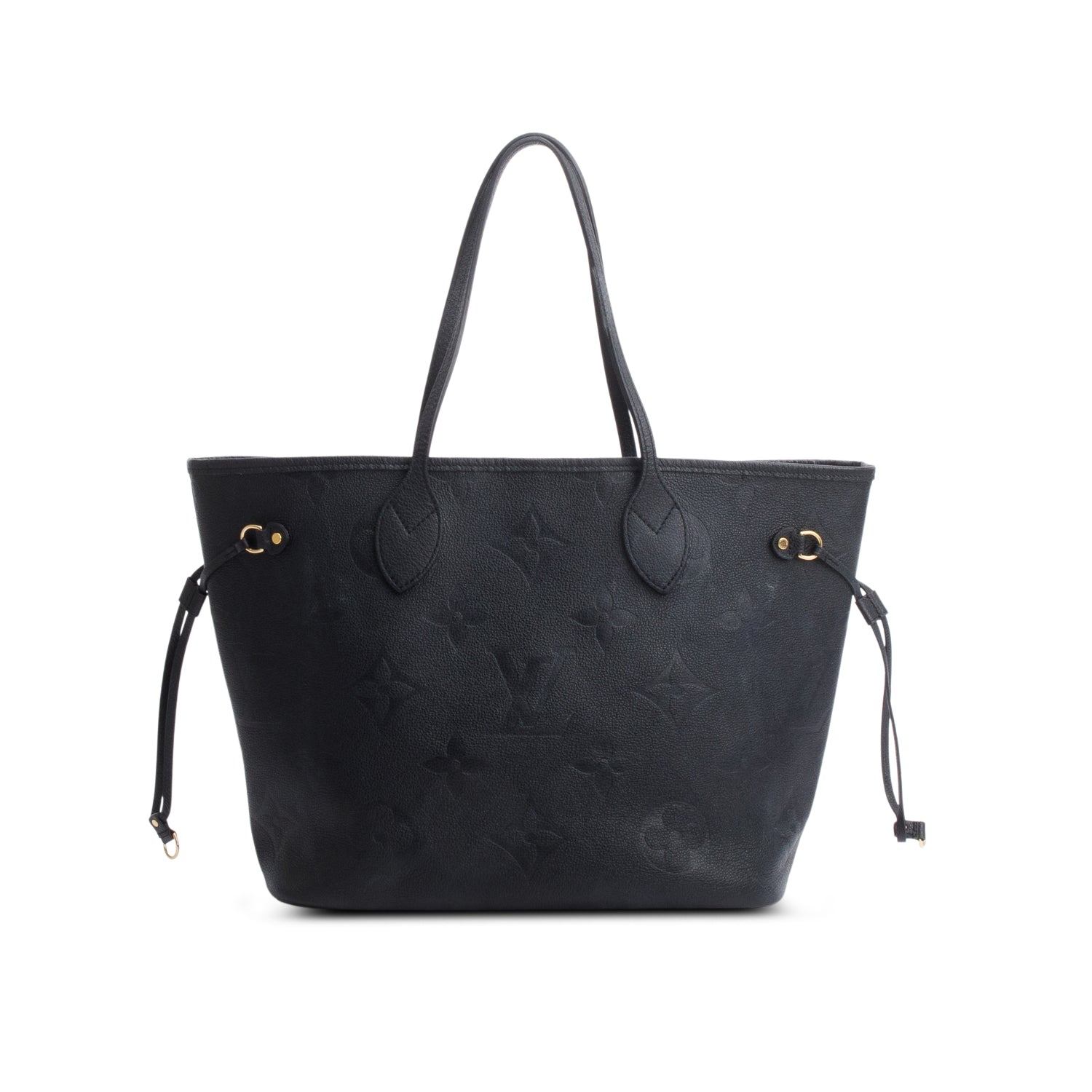 Louis Vuitton Black Monogram Empreinte Leather Neverfull MM