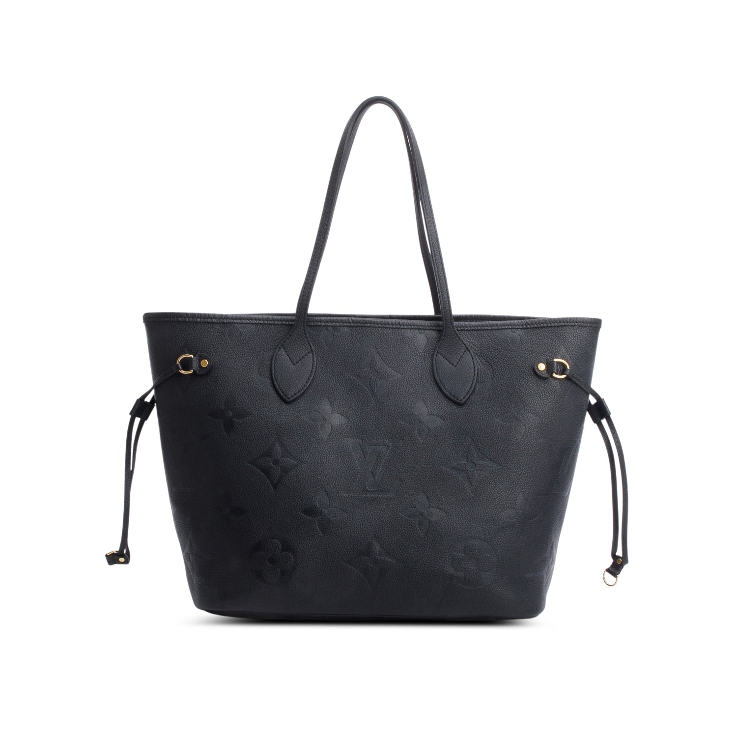 Louis Vuitton Black Monogram Empreinte Leather Neverfull MM