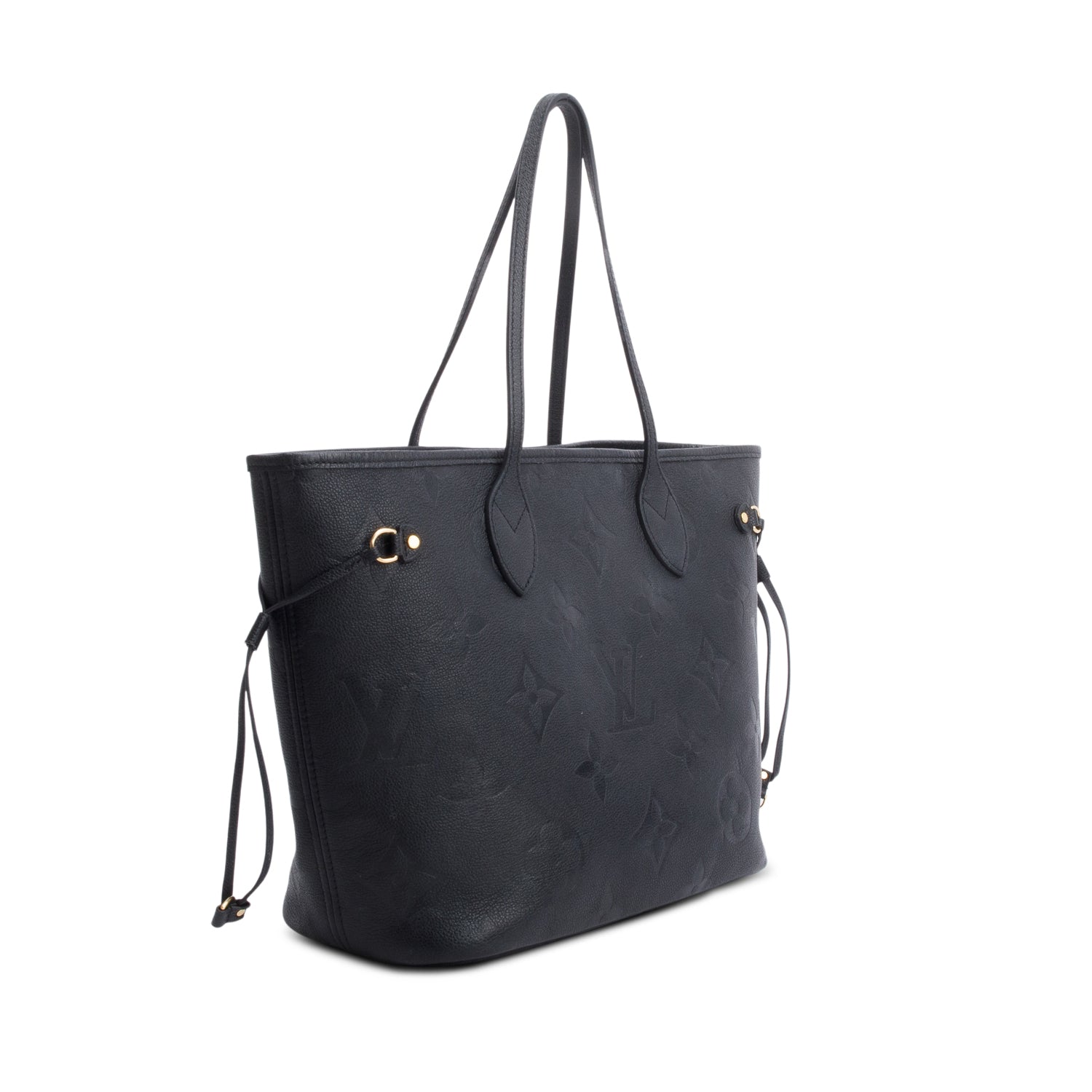 Louis Vuitton Black Monogram Empreinte Leather Neverfull MM