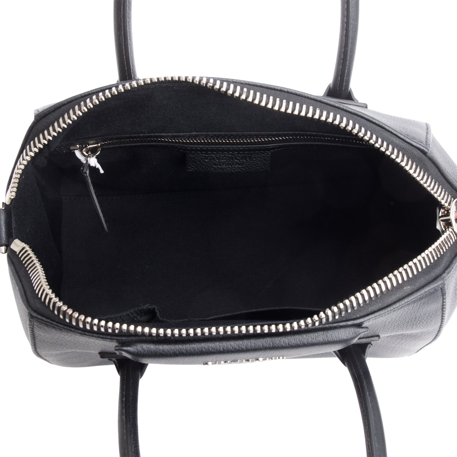 Givenchy Black Medium Grained Leather Antigona Bag w/ Strap